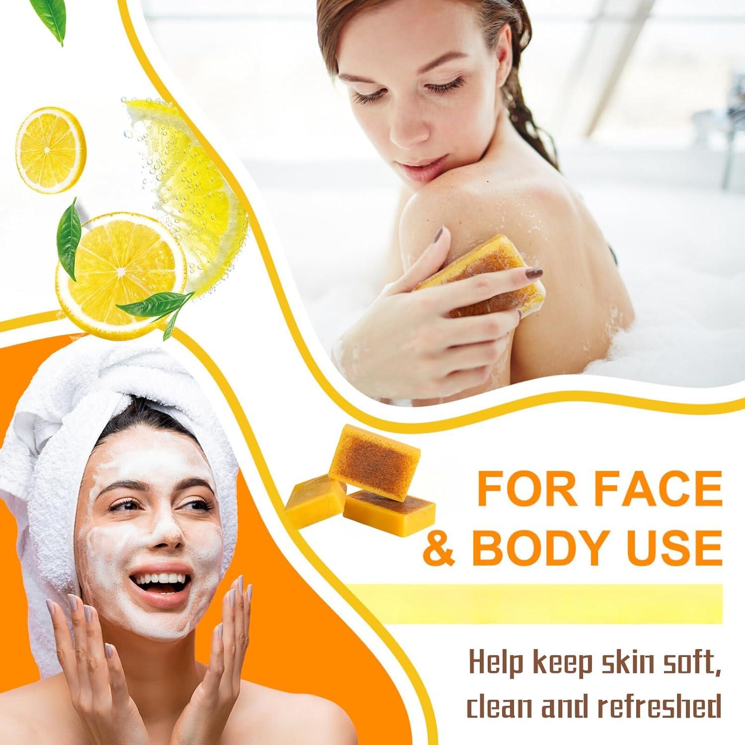 Barra de Jabón de Cúrcuma y Limón Evolvique - 2 Piezas