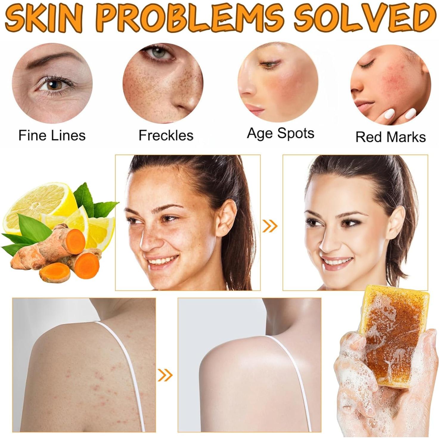 Barra de Jabón de Cúrcuma y Limón Evolvique - 2 Piezas