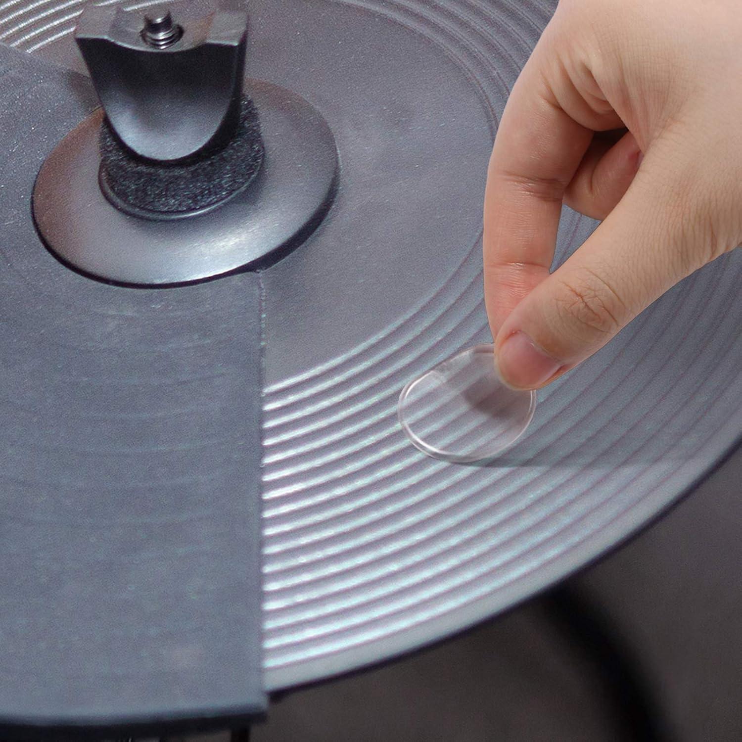 Atenuadores de tambor MIKIMIQI 12 Pcs Silicona Transparente