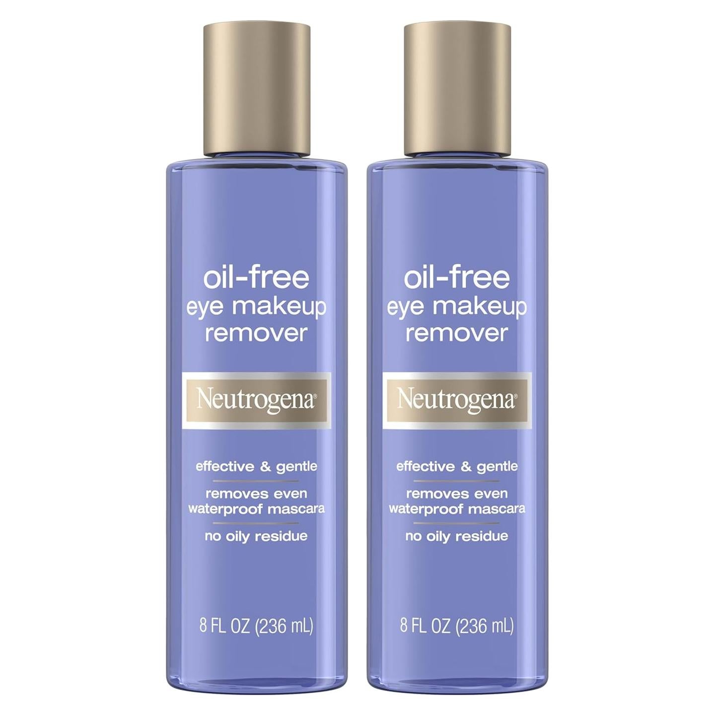 Desmaquillante y Limpiador de Ojos Sin Aceite Neutrogena 236 ml x2