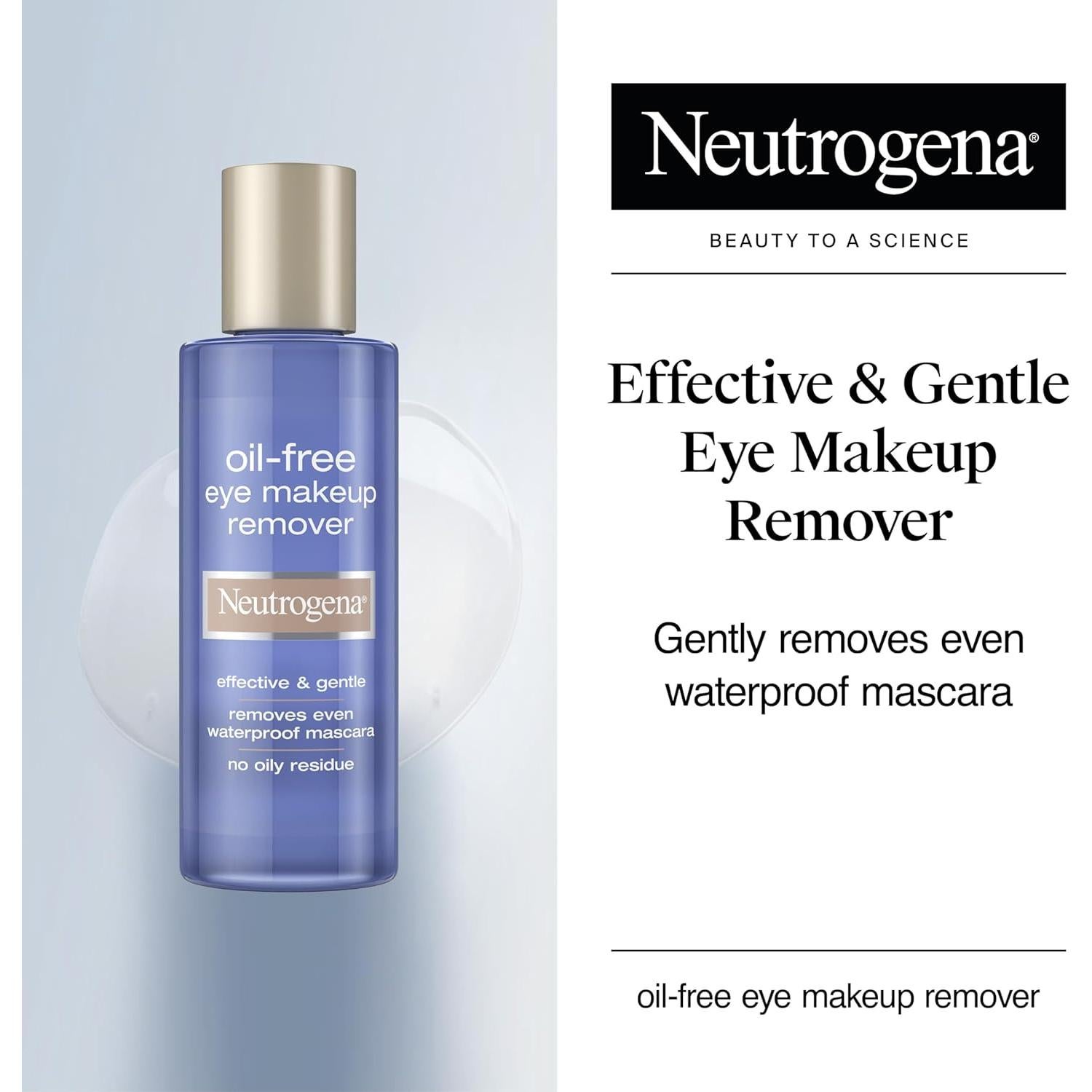 Desmaquillante y Limpiador de Ojos Sin Aceite Neutrogena 236 ml x2