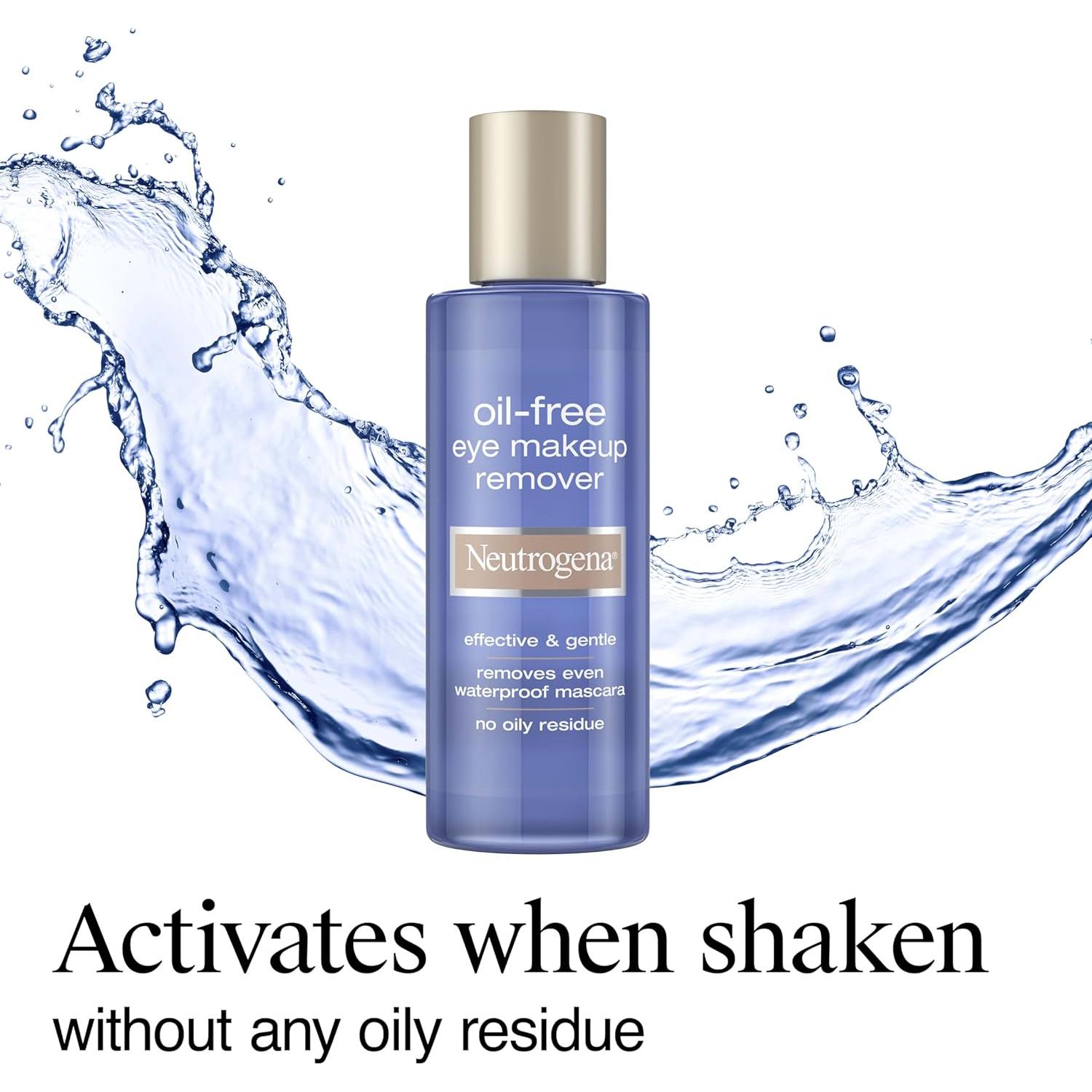 Desmaquillante y Limpiador de Ojos Sin Aceite Neutrogena 236 ml x2