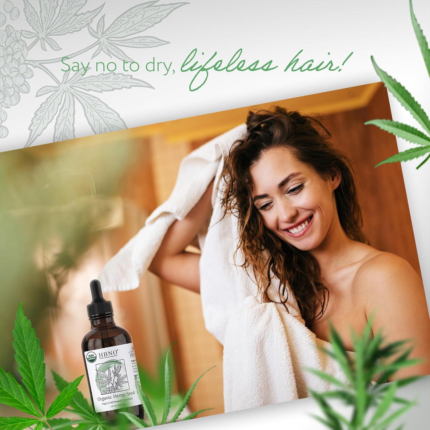 Aceite de Semilla de Cañamo Orgánico HBNO 120 ml Prensado en Frío