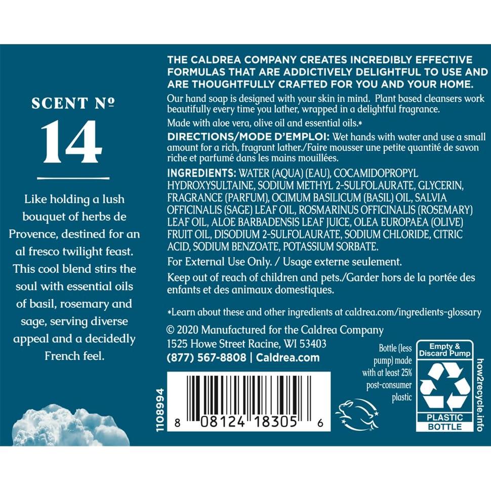 Jabón de Manos Caldrea Salvia Azul Albahaca 305 g