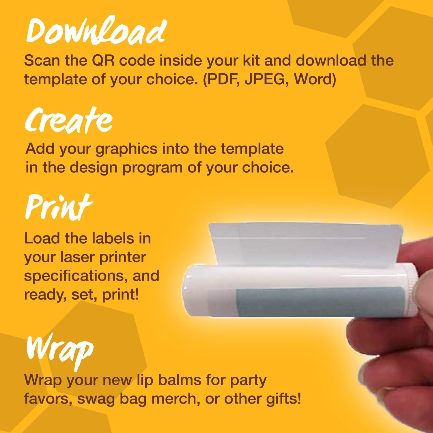 Kit DIY de Balsamo Labial Nature's Bees - 48 Tubos Cereza