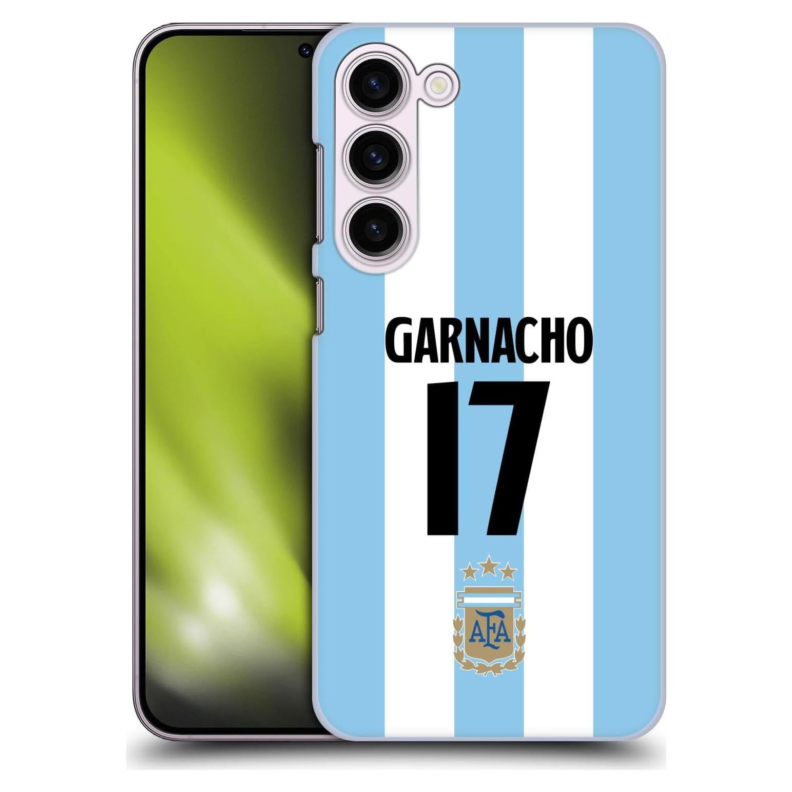 Funda Dura Licenciada Argentina Alejandro Garnacho para Samsung Galaxy S23+