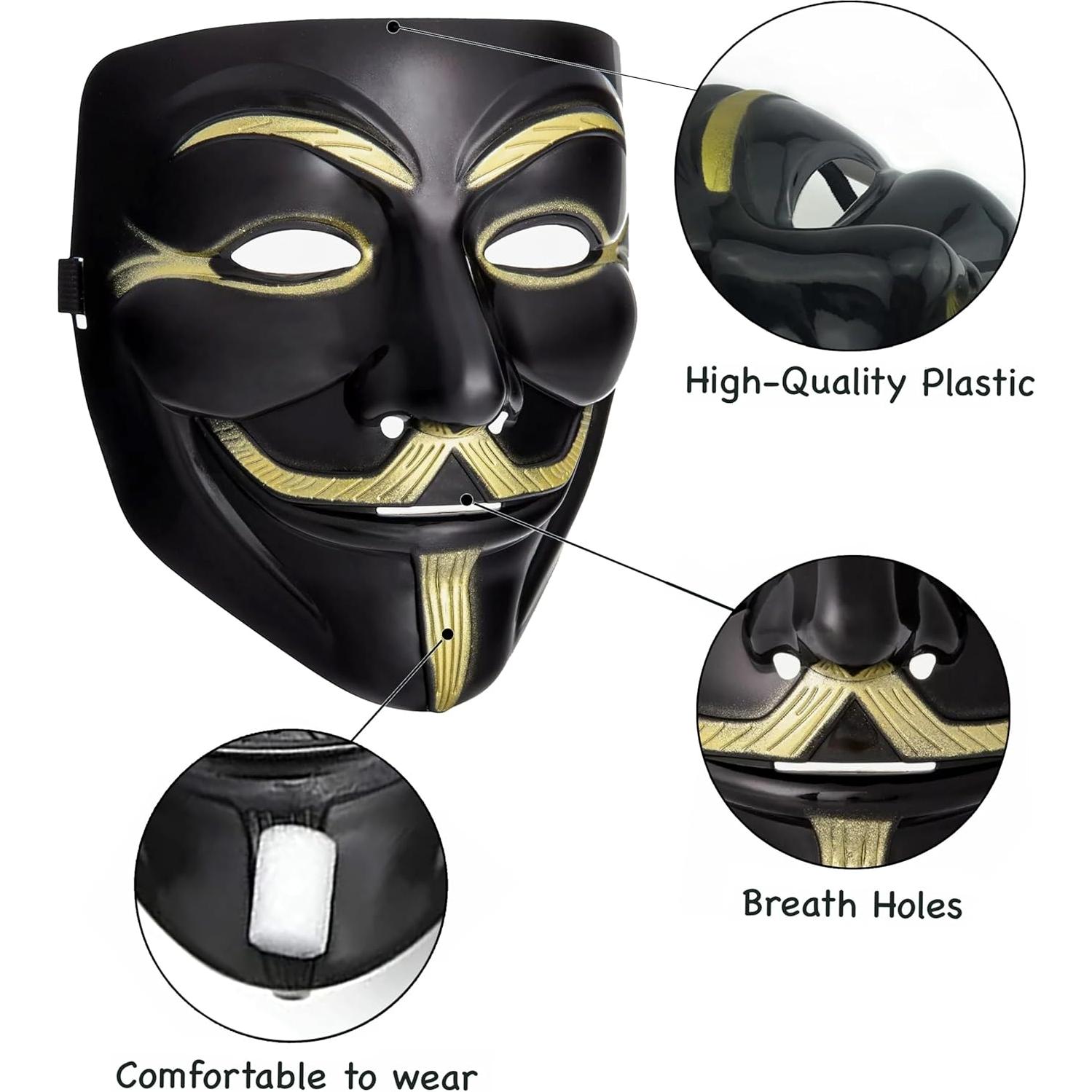 Máscara de Guy Fawkes Vendetta Diximus para Halloween