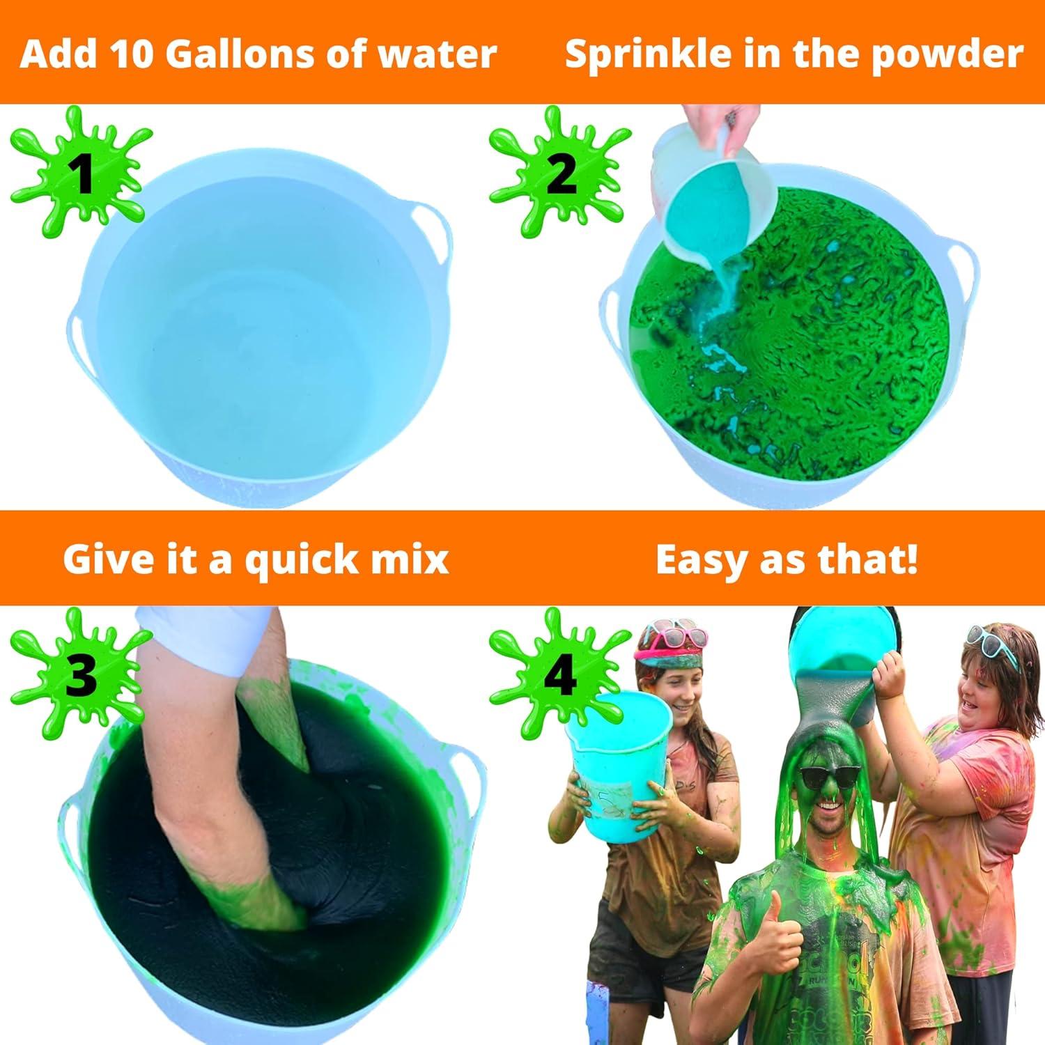 Polvo de Slime Instantáneo Party GOAT - Kit Multicolor 160L