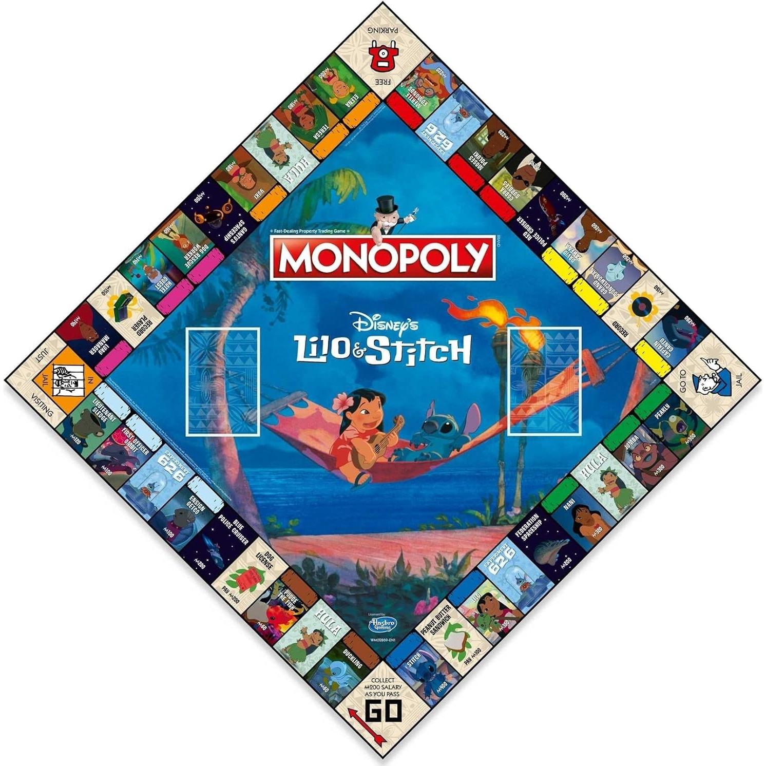 Juego de Mesa Monopoly Disney Lilo y Stitch - Winning Moves