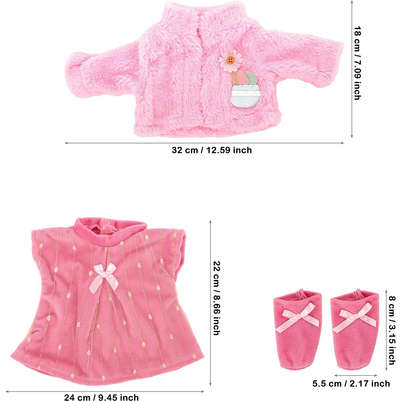 Set de Ropa de Muñeca Rosa Enoch para 14-16 Pulgadas