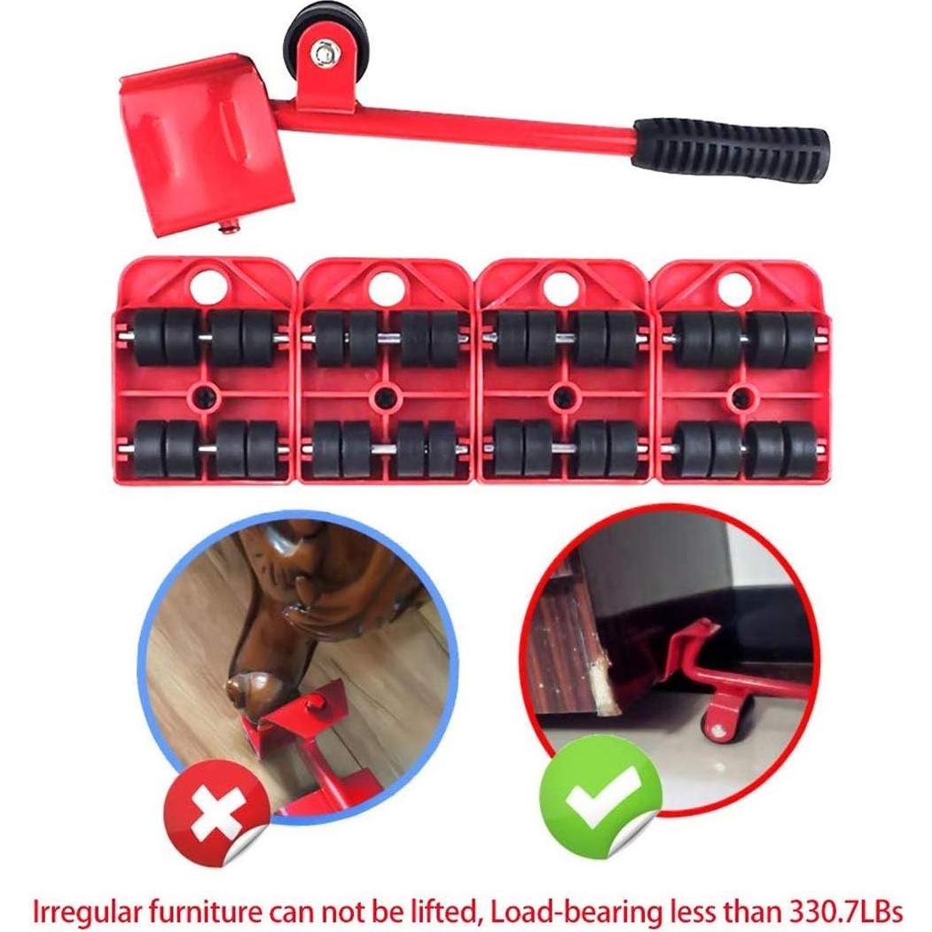 Juego de herramientas Y&J para mover muebles 5 piezas 150 kg