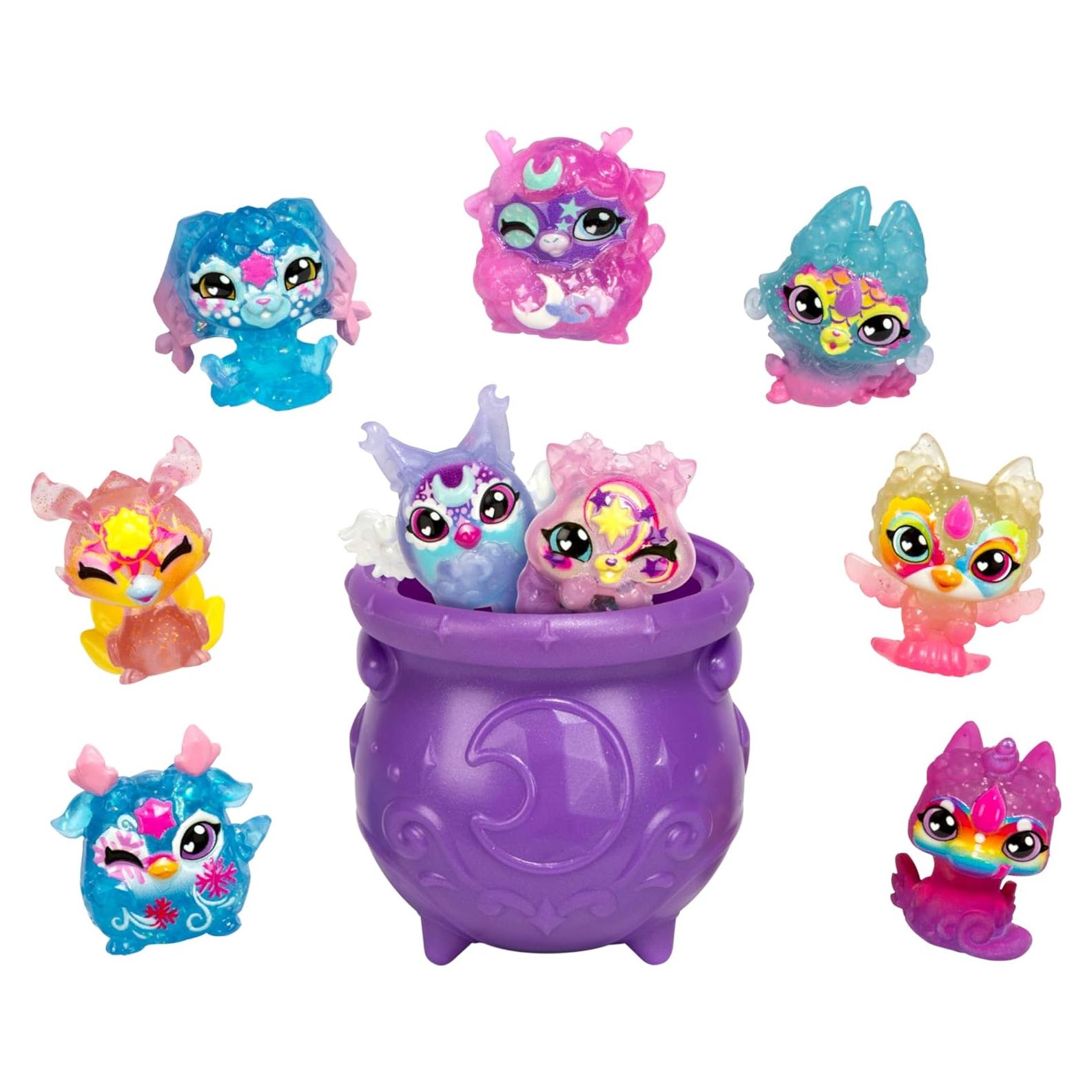 Paquete de 9 Magic Mixies Minis Shimmerverse con Caldero Mágico