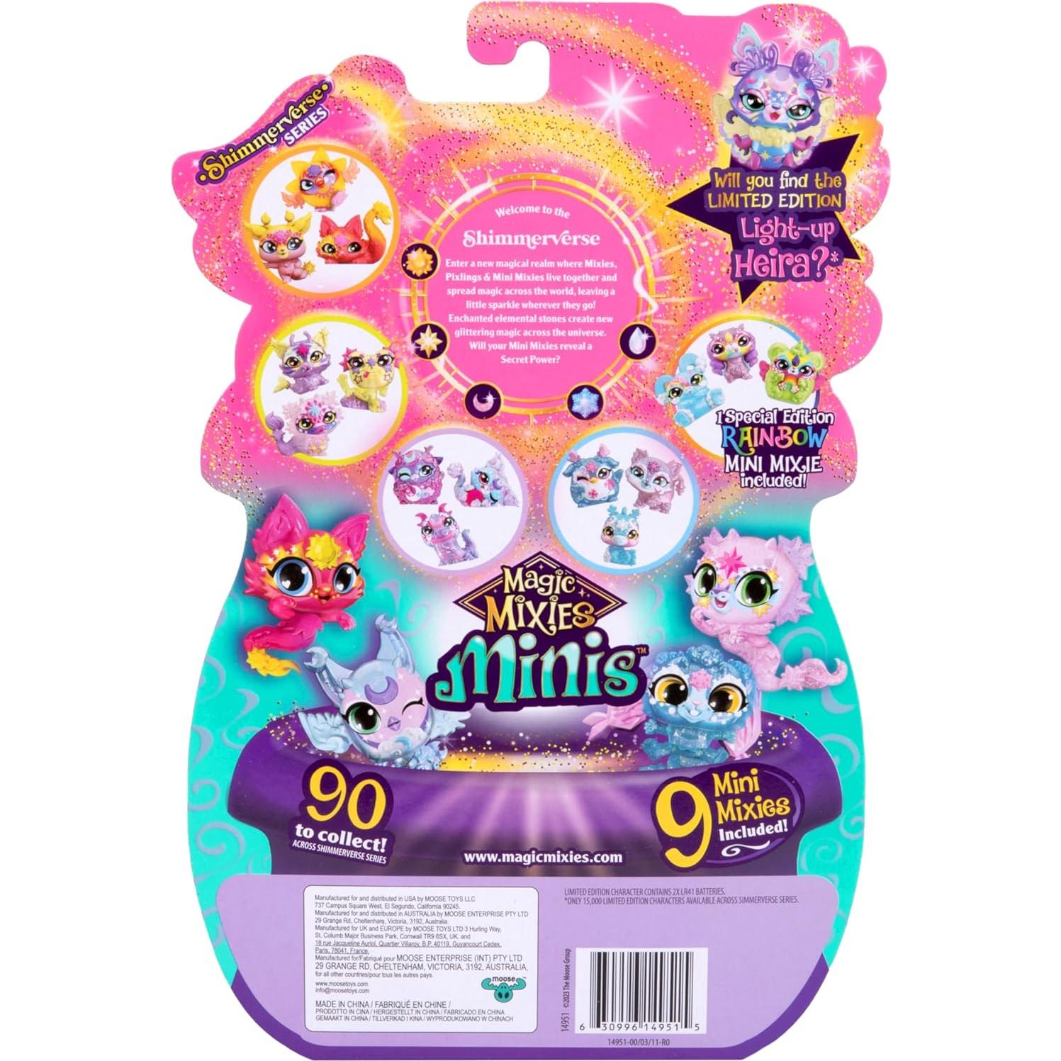 Paquete de 9 Magic Mixies Minis Shimmerverse con Caldero Mágico