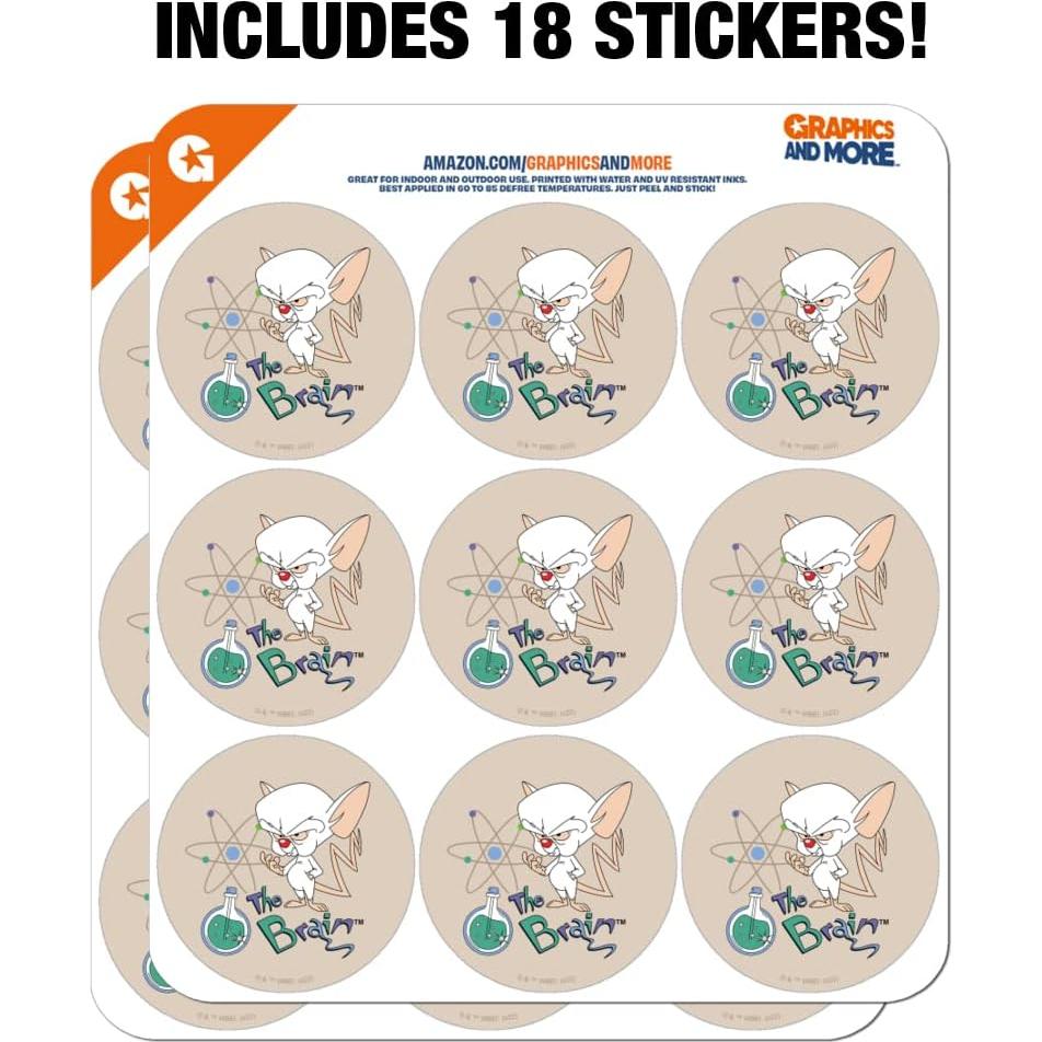 Planificador de Calendario Stickers Pinky y el Cerebro 18 Piezas