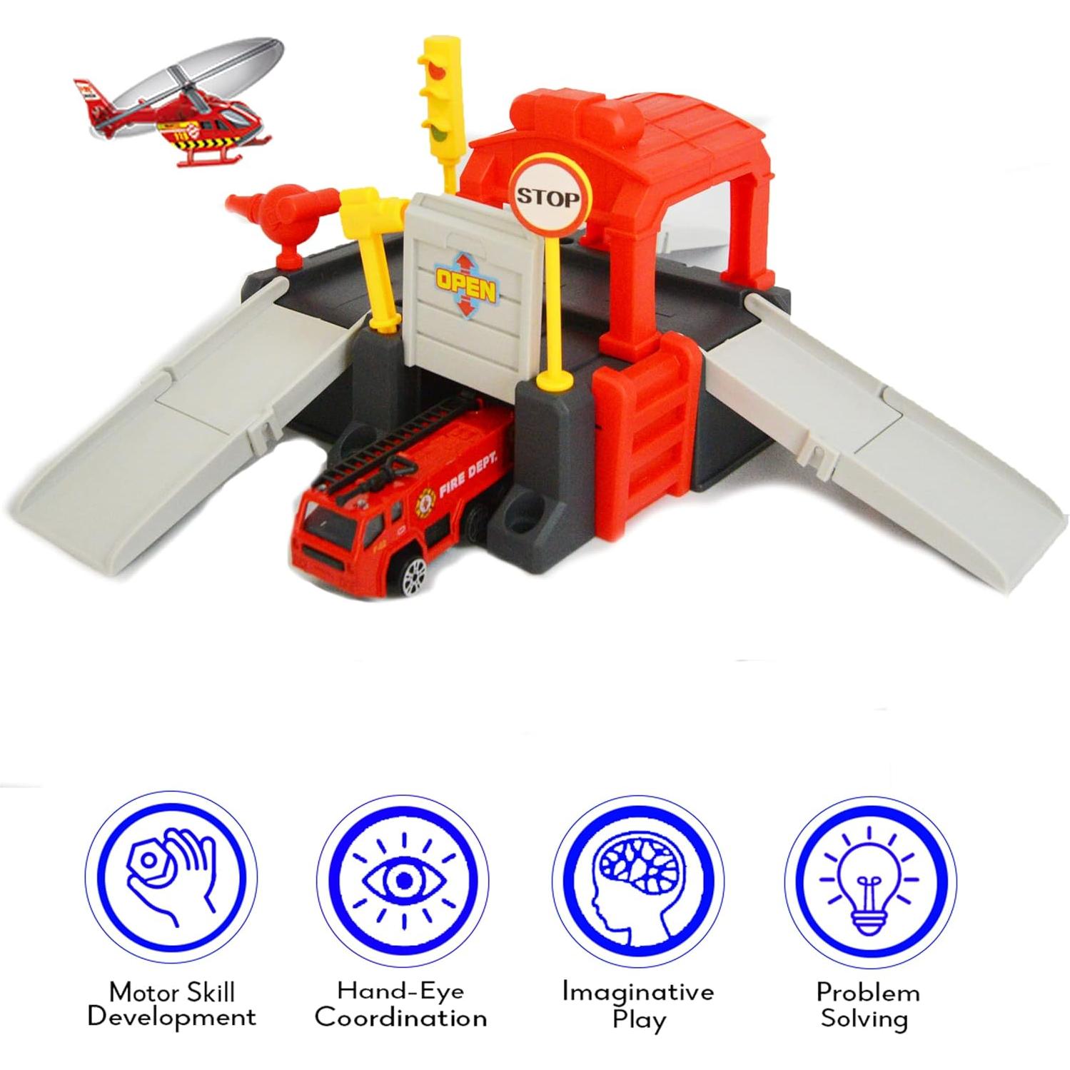 Juego de Imaginación Estación de Bomberos Vangoddy 22.86x7.62cm