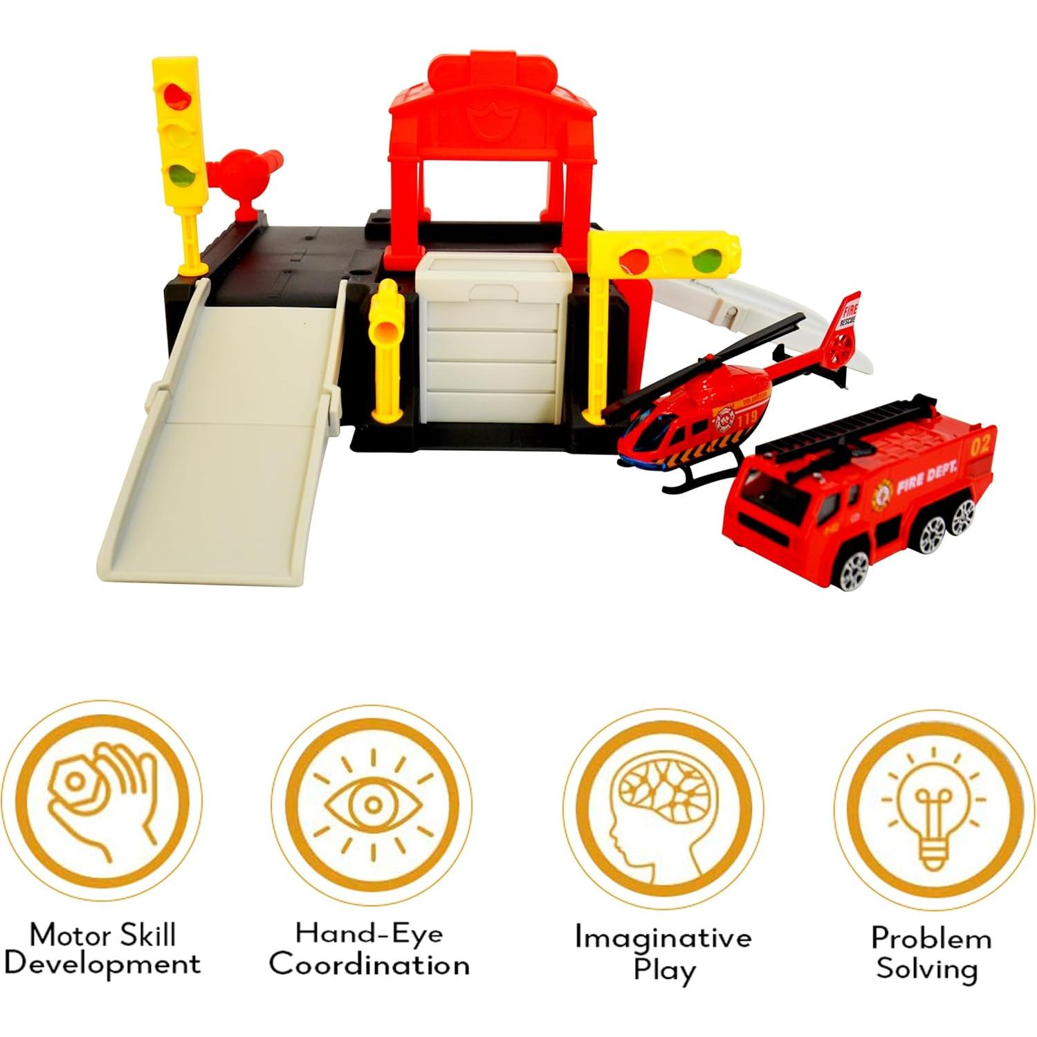 Juego de Imaginación Estación de Bomberos Vangoddy 22.86x7.62cm