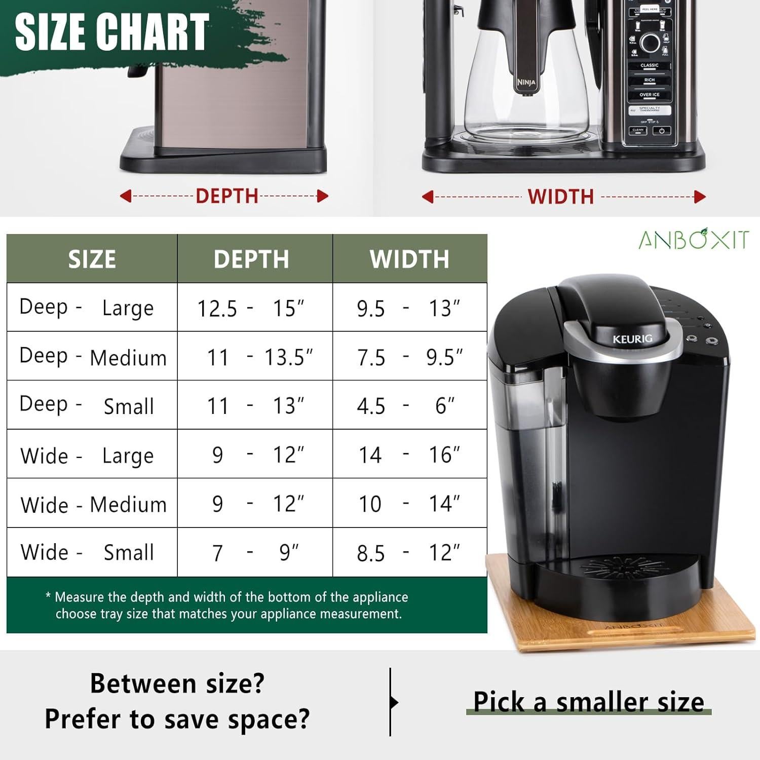 Bandeja Deslizante ANBOXIT para Electrodomésticos Ancha - Pequeña