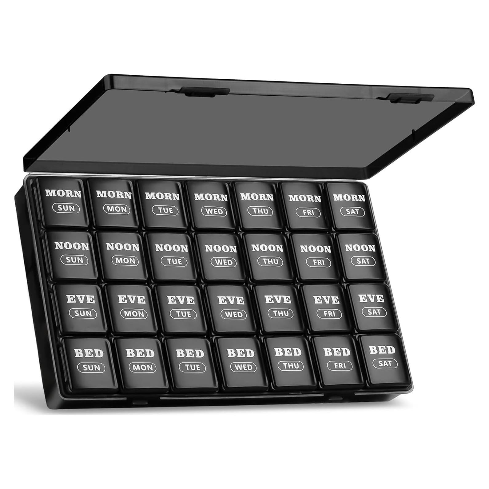 Organizador de Pastillas Semanal XL Newayflash 4 Compartimentos