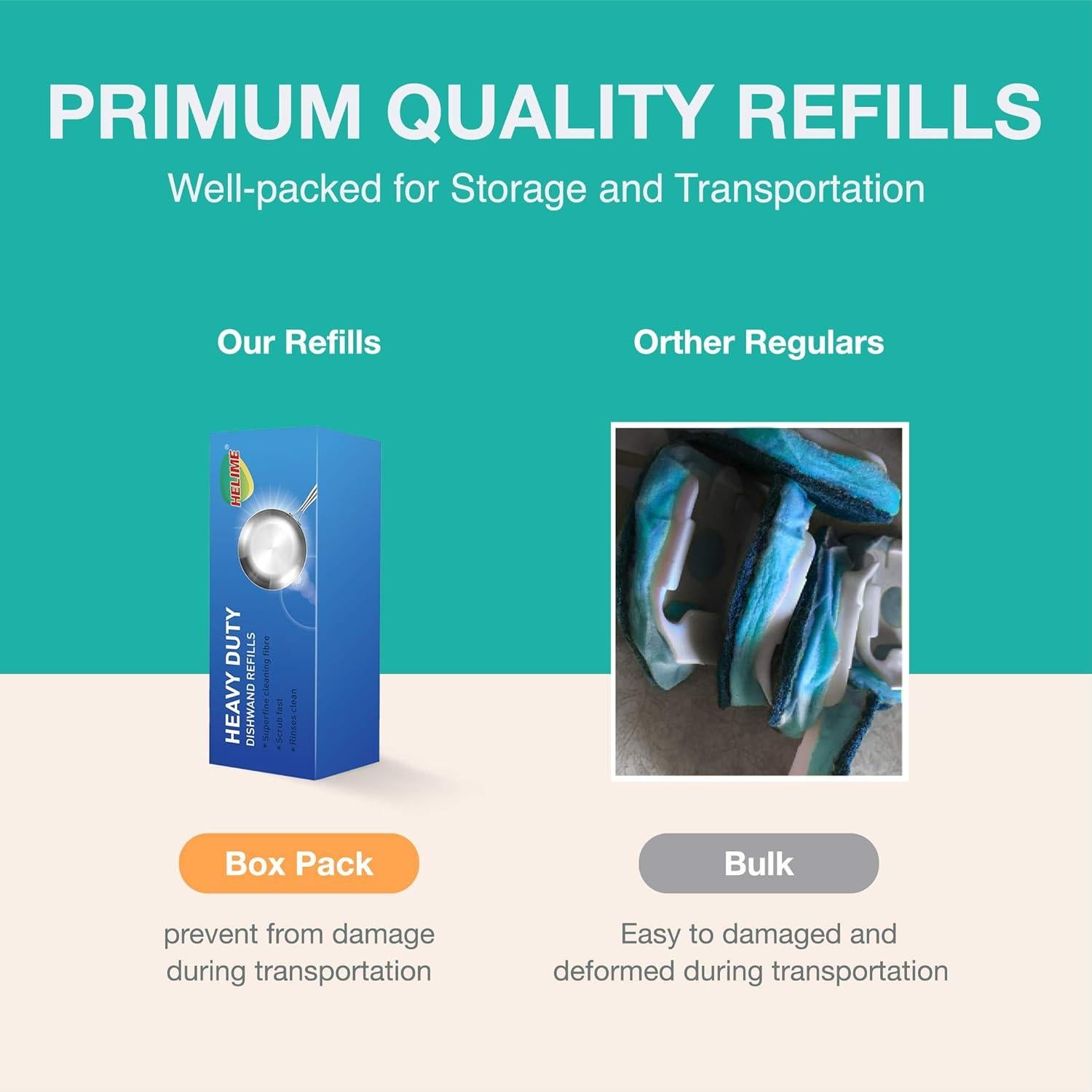 Recargas de Esponja para Varita de Platos HELIME - 6 Piezas