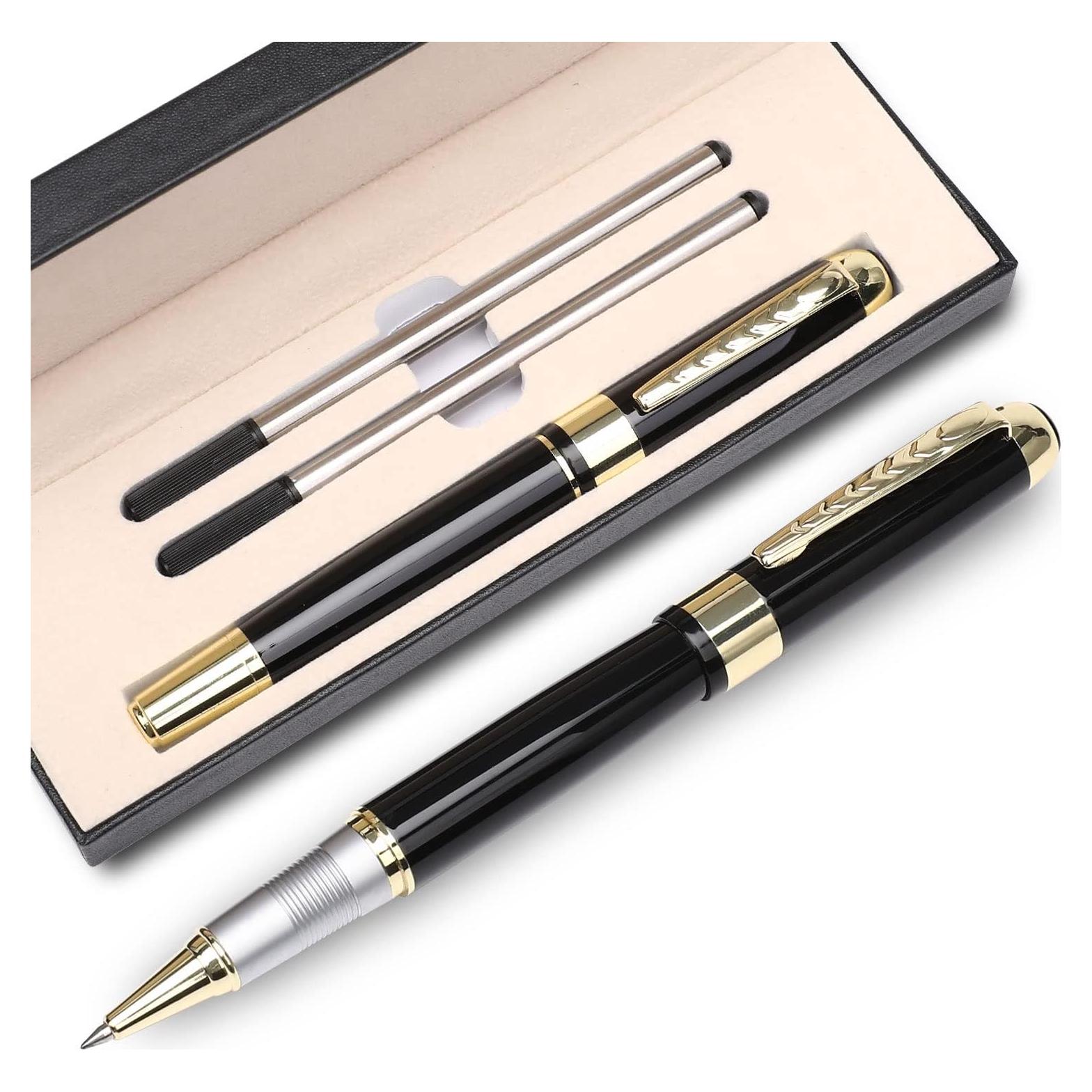 Bolígrafo de Lujo YIVONKA Negro 0.5mm Set de Regalo