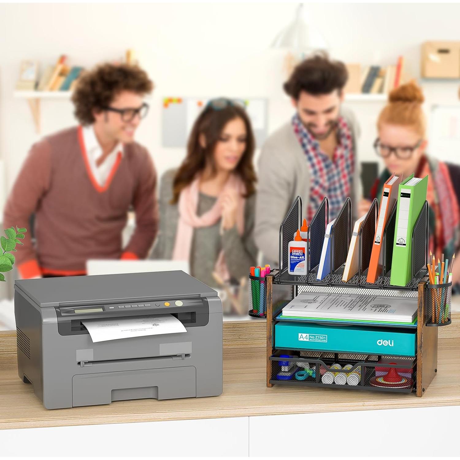 Organizador de Escritorio DAOUTIME con Cajón y 5 Clasificadores