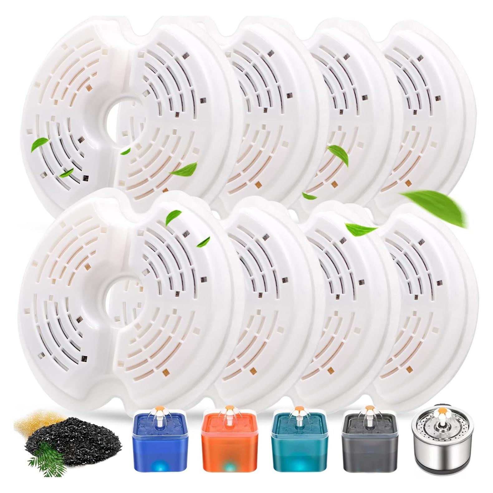 Paquete de 8 Filtros para Fuente de Agua Petilog para Gatos