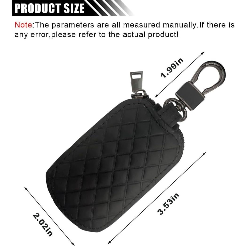 Funda de Llave de Coche LAINLOY de Cuero Negro Universal