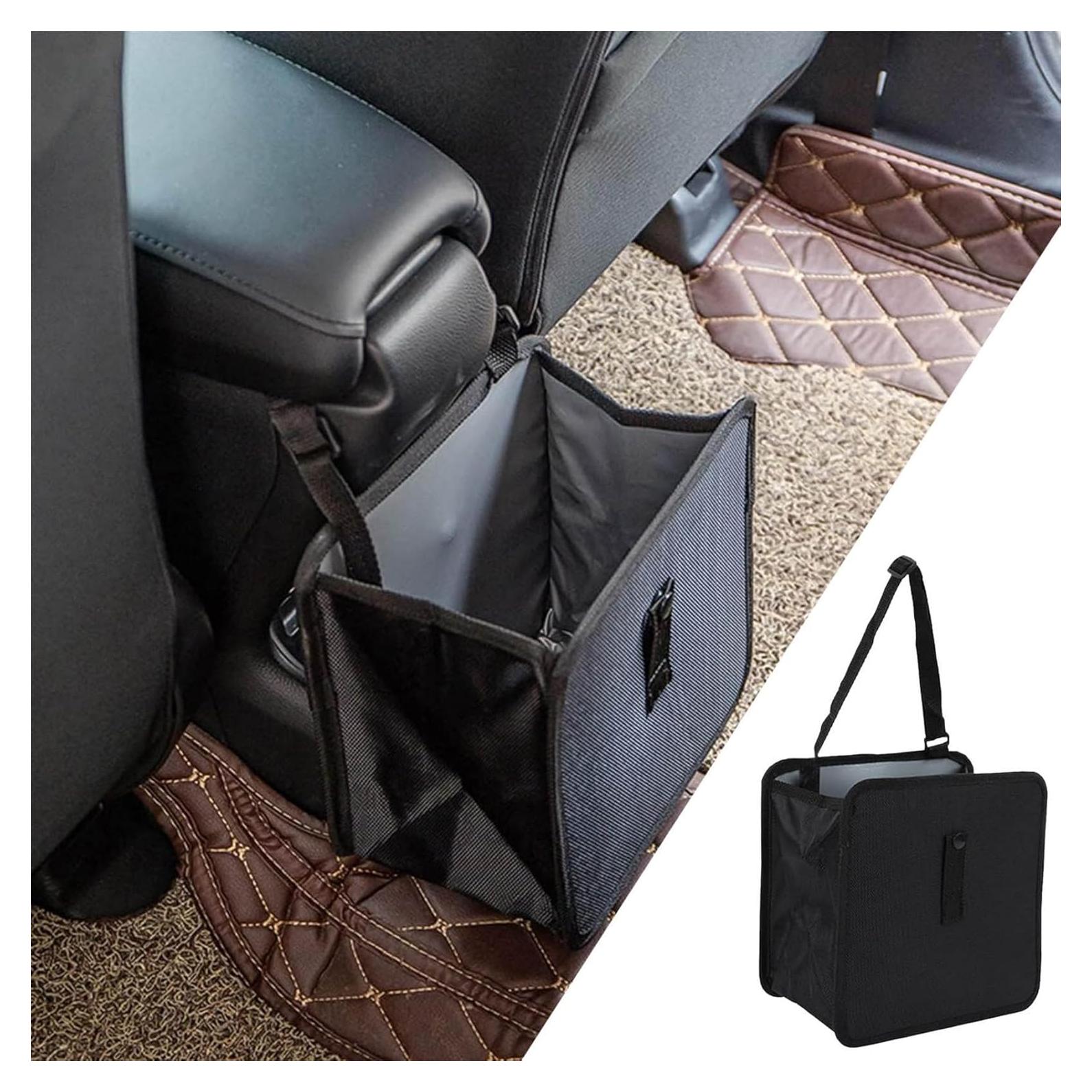 Basurero de Auto Honibaoto Plegable 11L Tela Oxford Negro