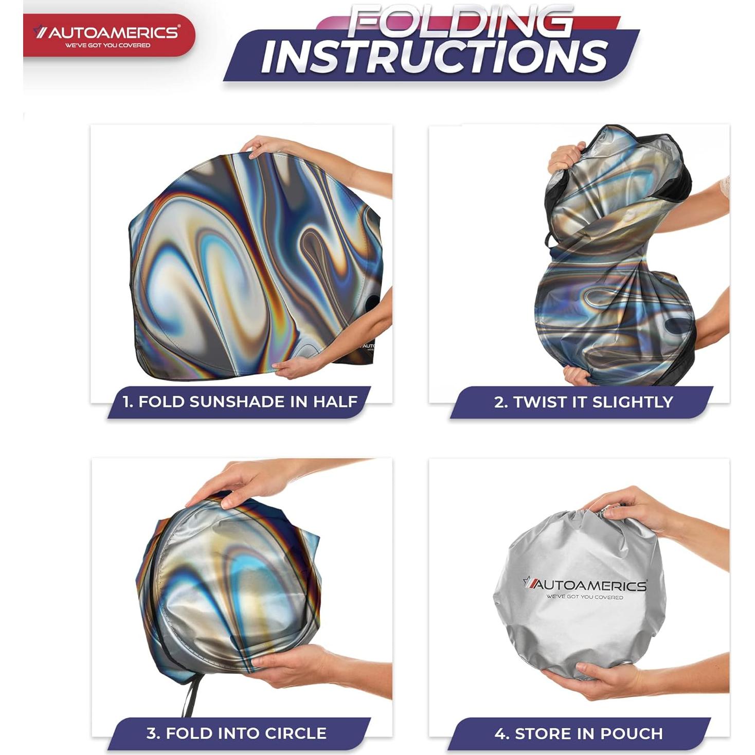 Protector Solar para Parabrisas Autoamerics - Pequeño 150x72.4cm