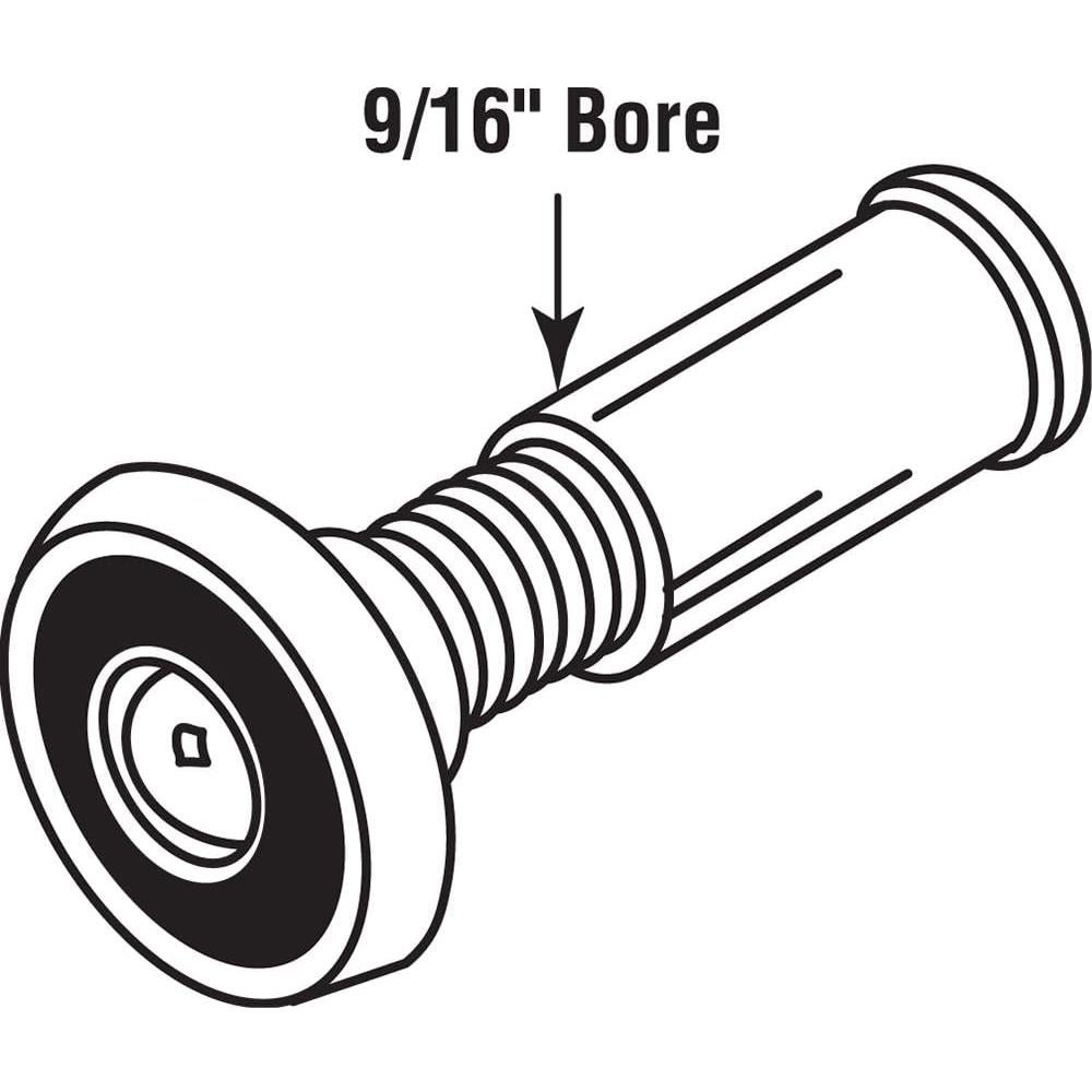 Visor de puerta Prime-Line U 9893, 180 grados, latón pulido