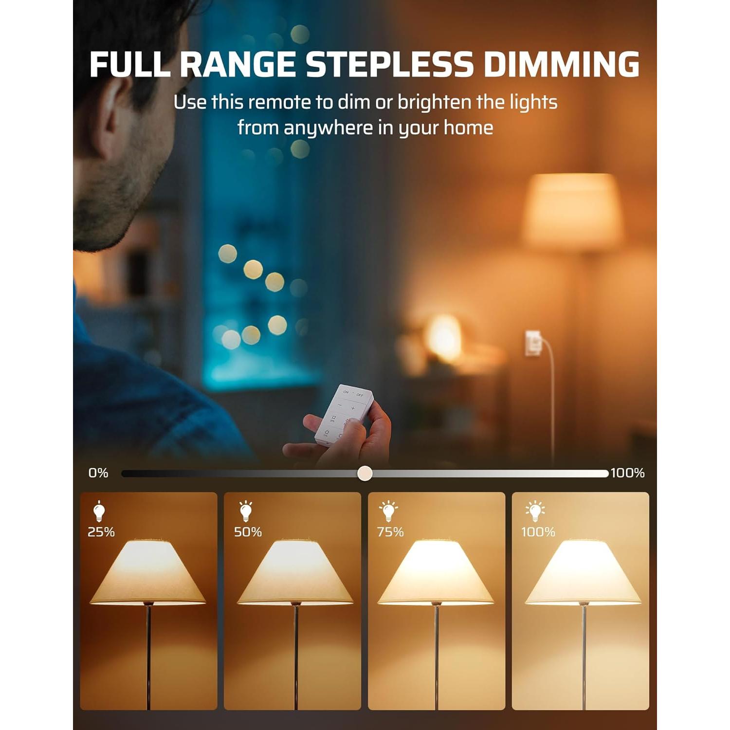 Enchufe Regulador Inalámbrico Dewenwils para Iluminación Interior