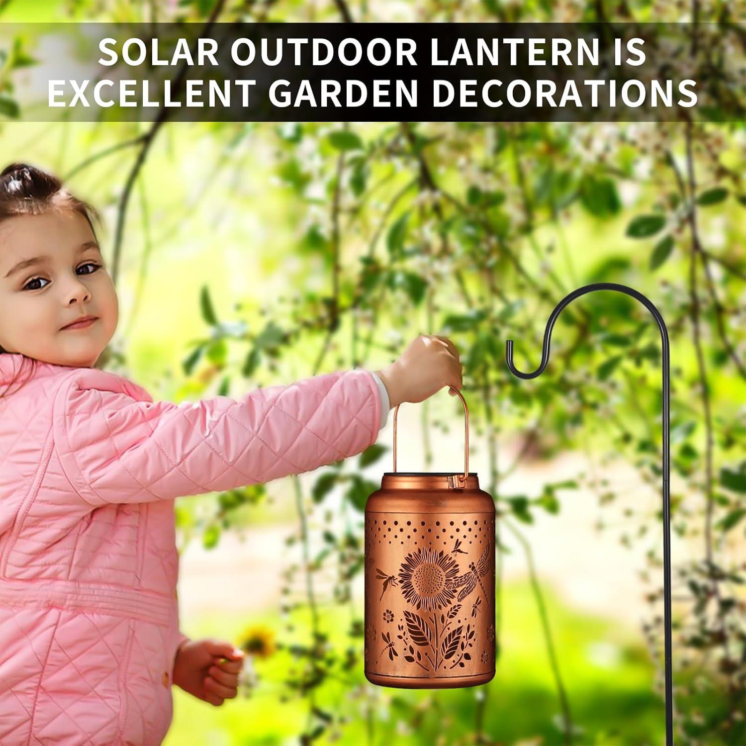 Linterna Solar Decorativa Tepaken IP65 Colibrí y Girasol 18.5cm
