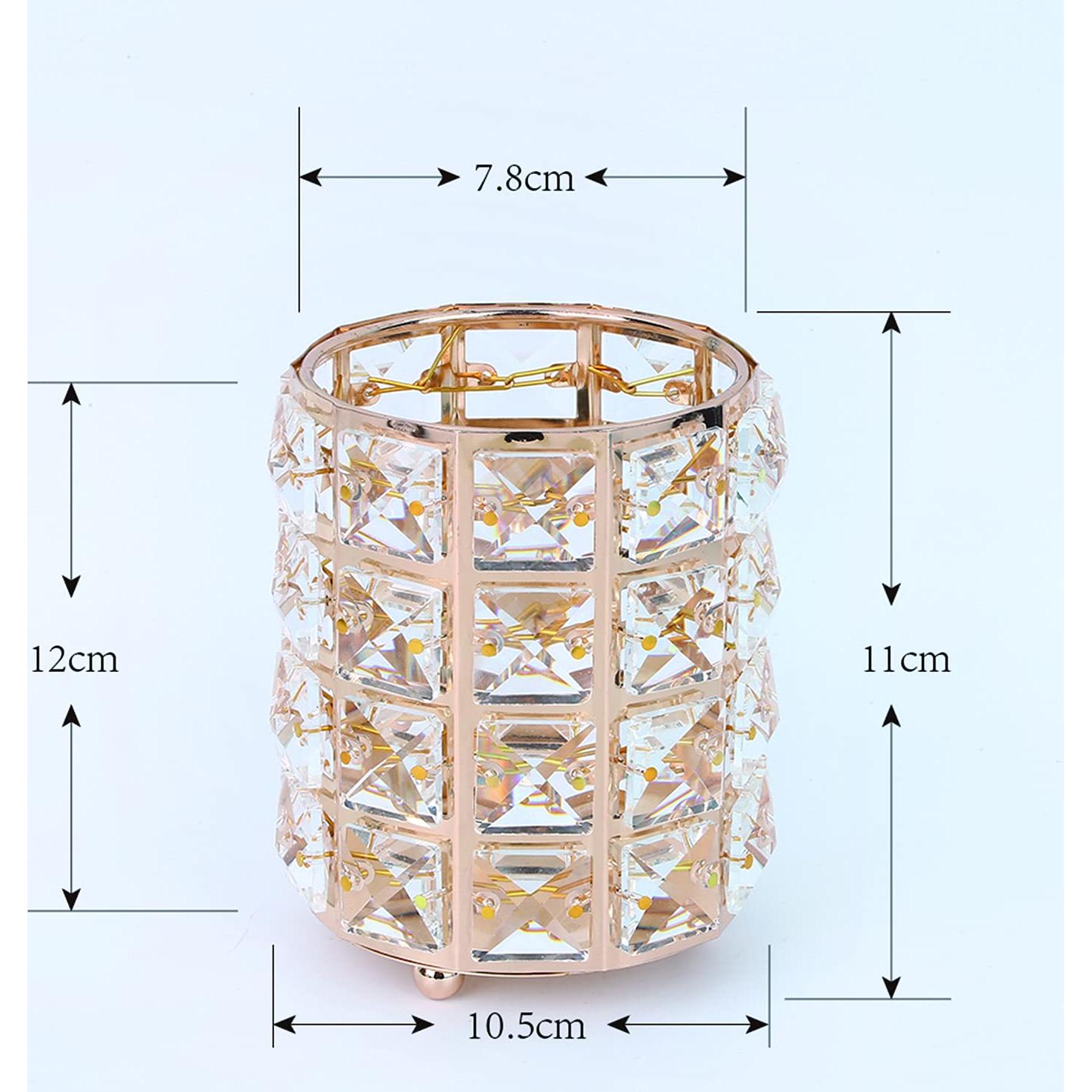 Organizador de Brochas de Maquillaje Aila Cristal 10.5x12cm