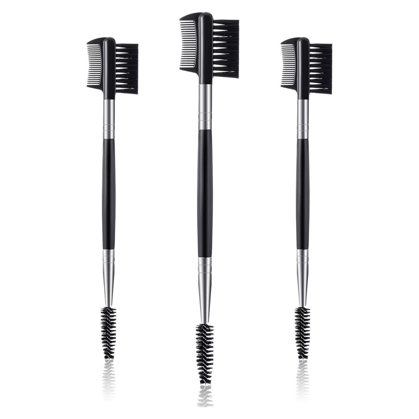 Cepillo de Cejas y Pestañas 3 en 1 Patelai - Negro