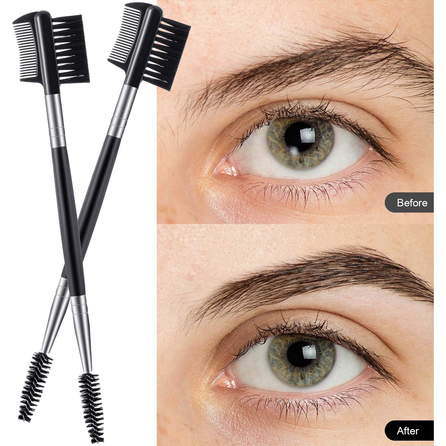 Cepillo de Cejas y Pestañas 3 en 1 Patelai - Negro