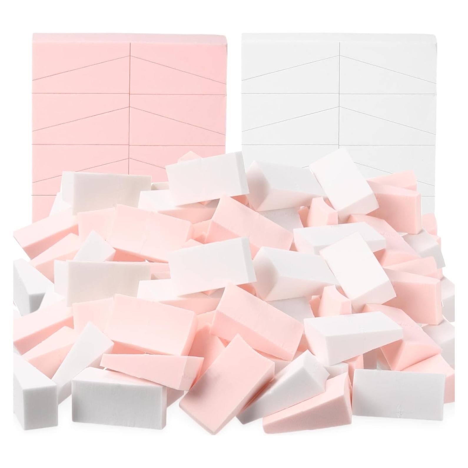 Esponjas Cosméticas TecUnite 100 Piezas Triangulares