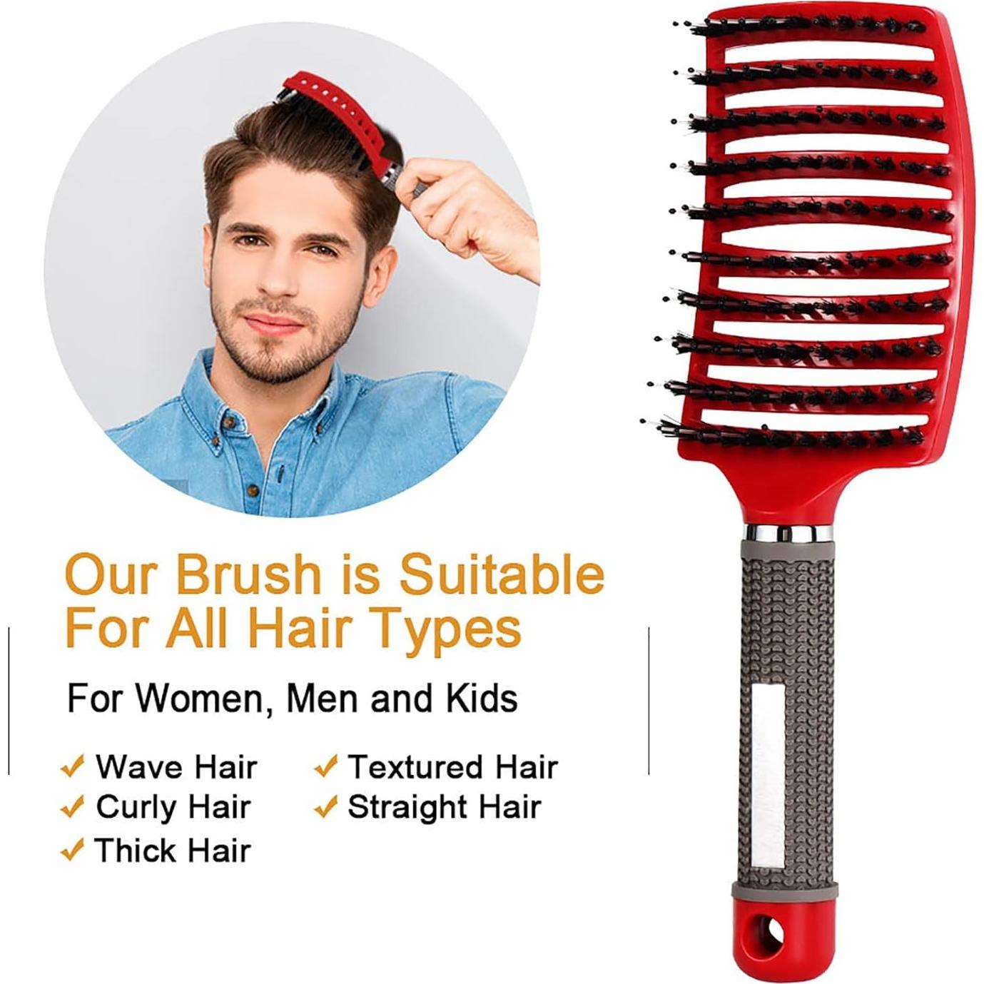 Cepillo Desenredante Hairstreaq Ventilado Dorado 24.9x6.9cm