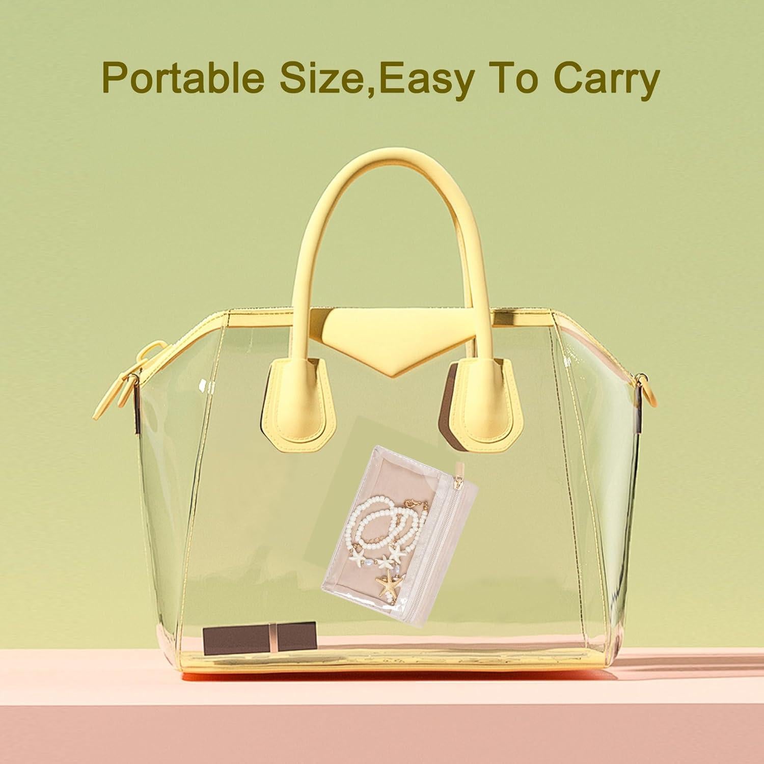 Organizador de Joyería de Viaje Frebeauty, 6 Piezas Terciopelo