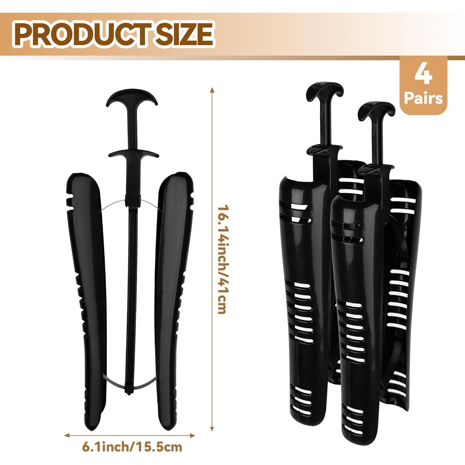 Estiradores de Botas 4 Pairs Ajustables para Mujeres y Hombres