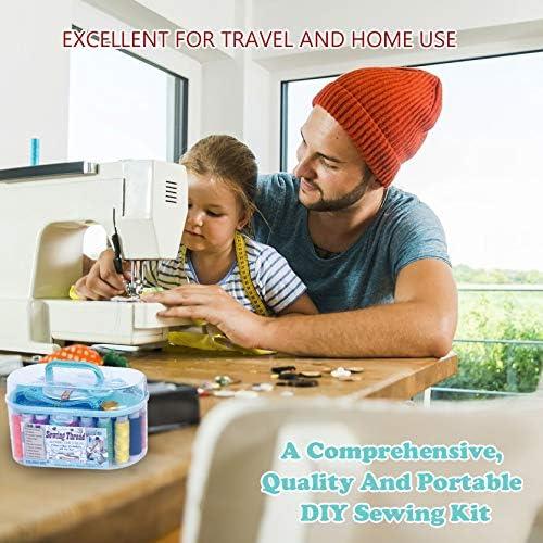 Kit de Costura Portátil CQ con 40 Carretes y Accesorios