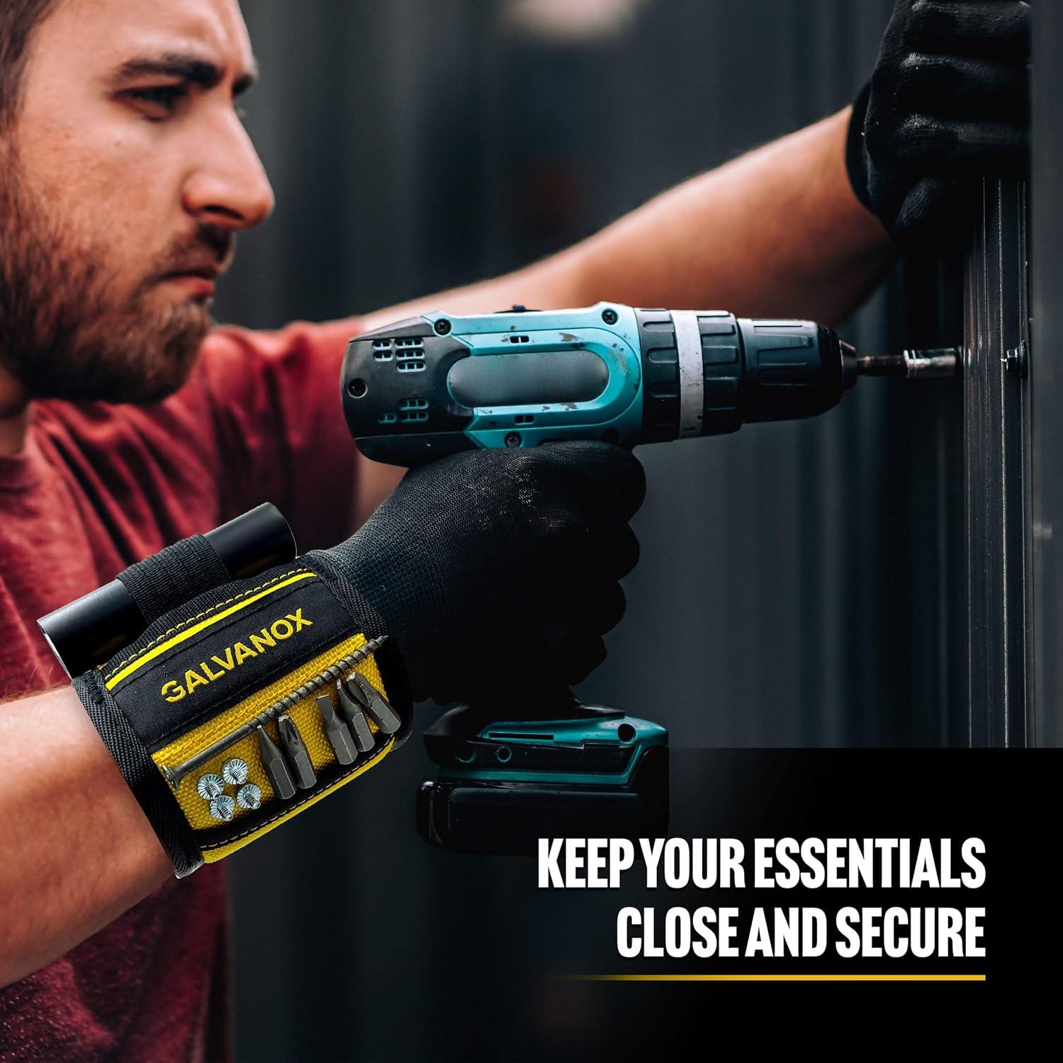 Pulsera Magnética Galvanox con Luz LED Manos Libres Amarillo