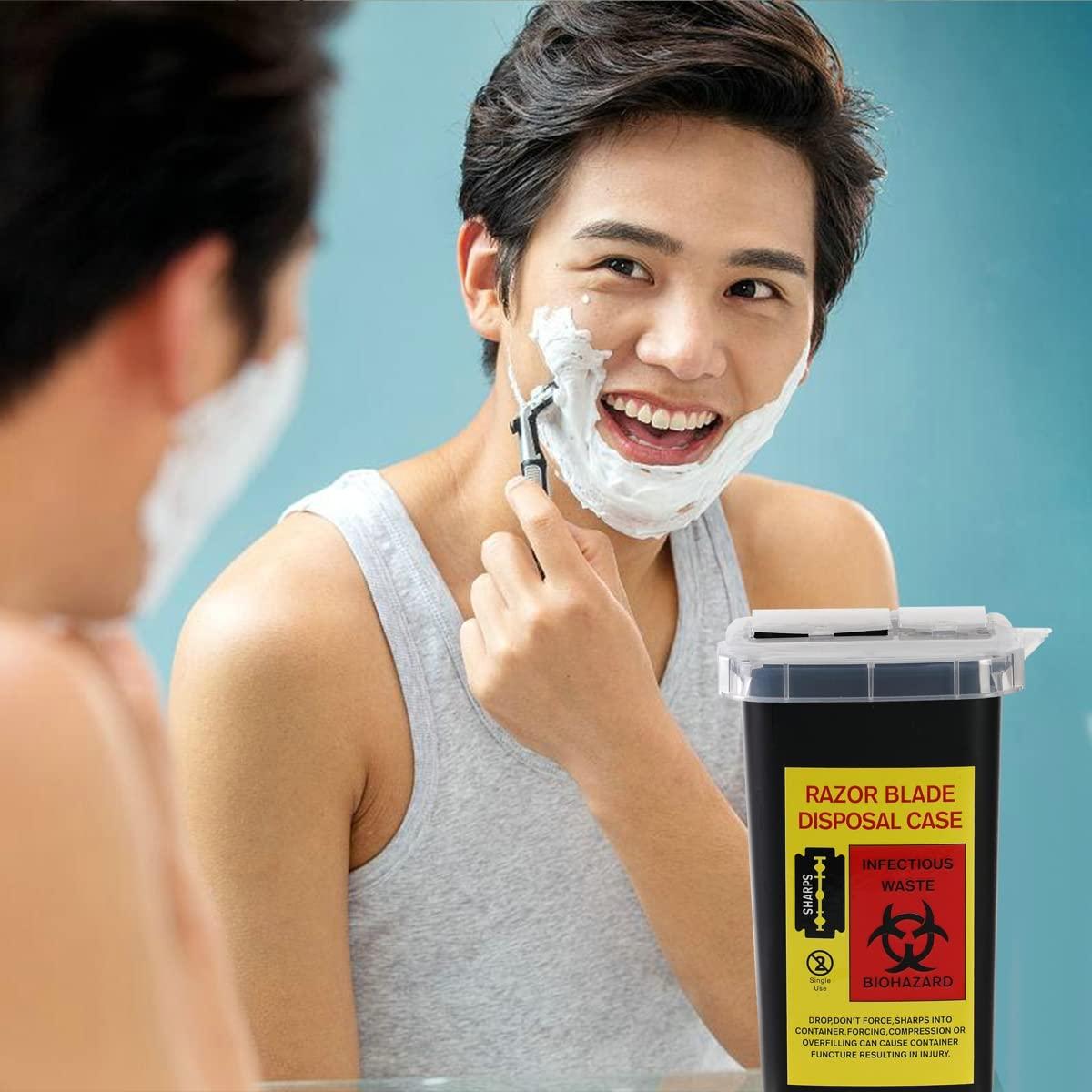 Dispensador de Cuchillas TEONEI Negro 9.7x9.7x15.6cm