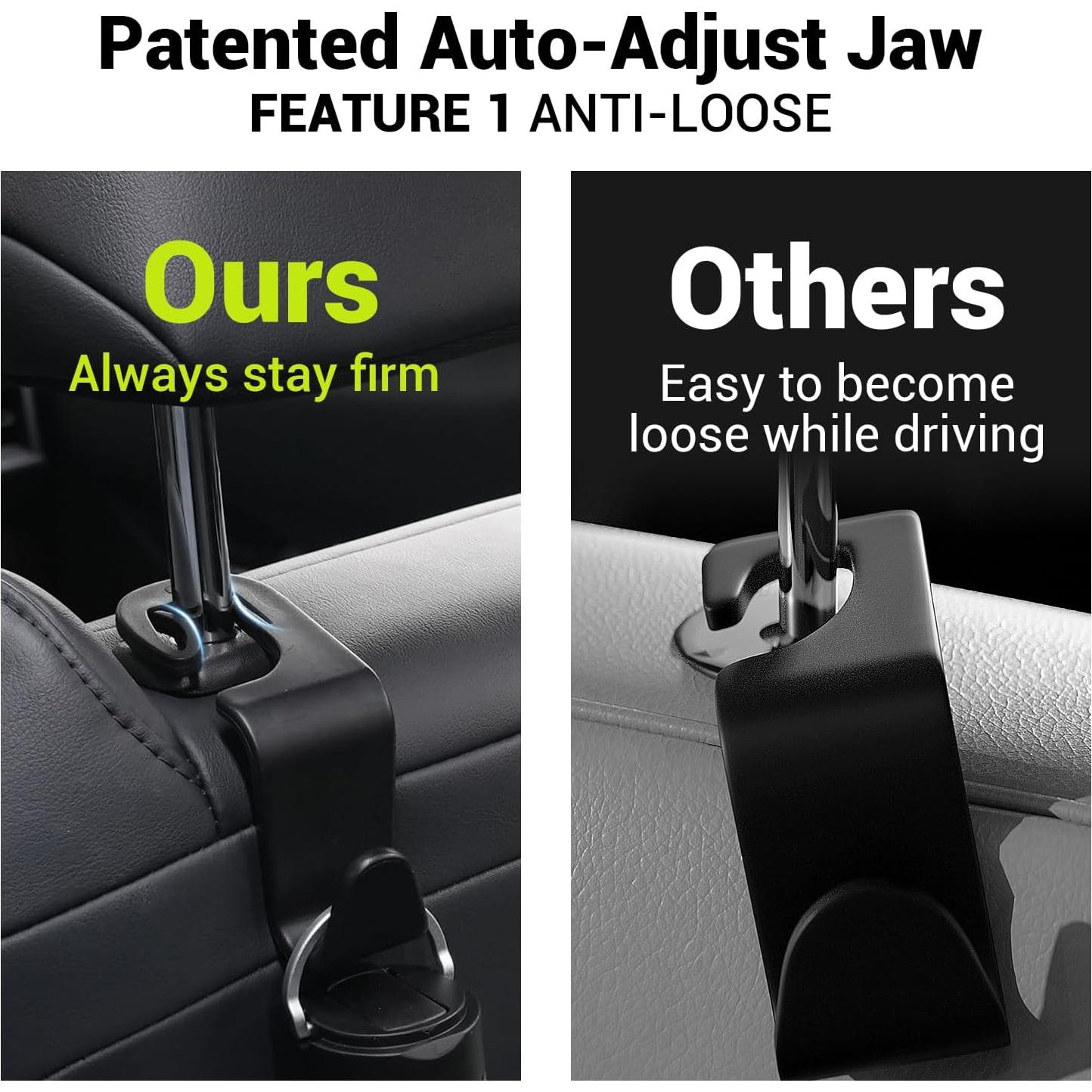 Gancho para Reposacabezas de Automóvil SodaRide - 4 Piezas