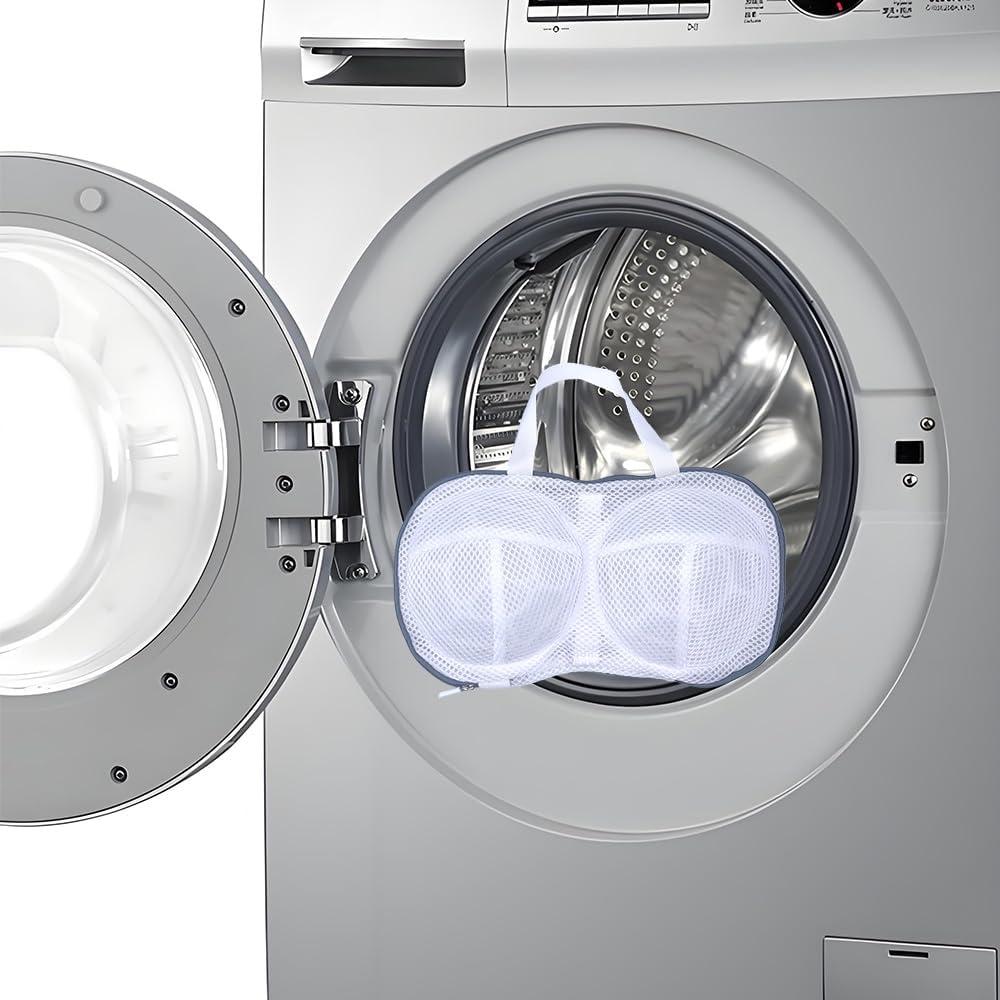 Bolsas de Lavado de Sujetadores Bituinra 2PCS Malla 3D Gris