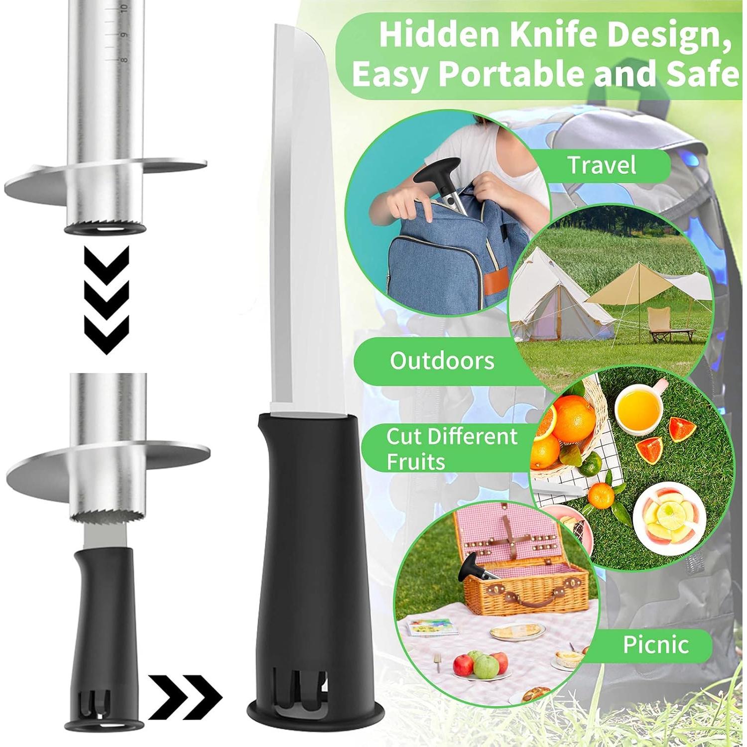 Cortador de Piña Newness Eléctrico y Manual Acero Inoxidable