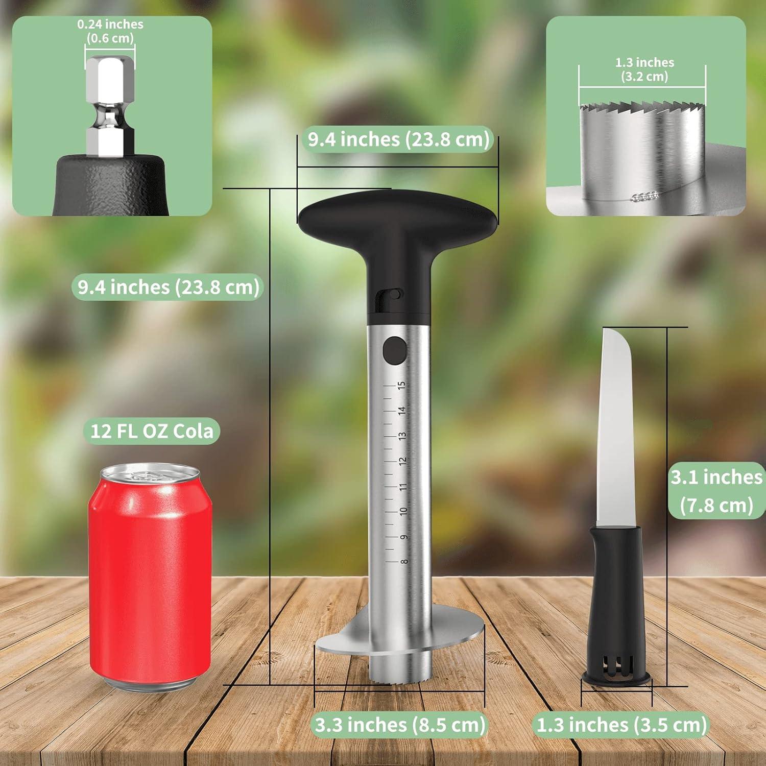 Cortador de Piña Newness Eléctrico y Manual Acero Inoxidable