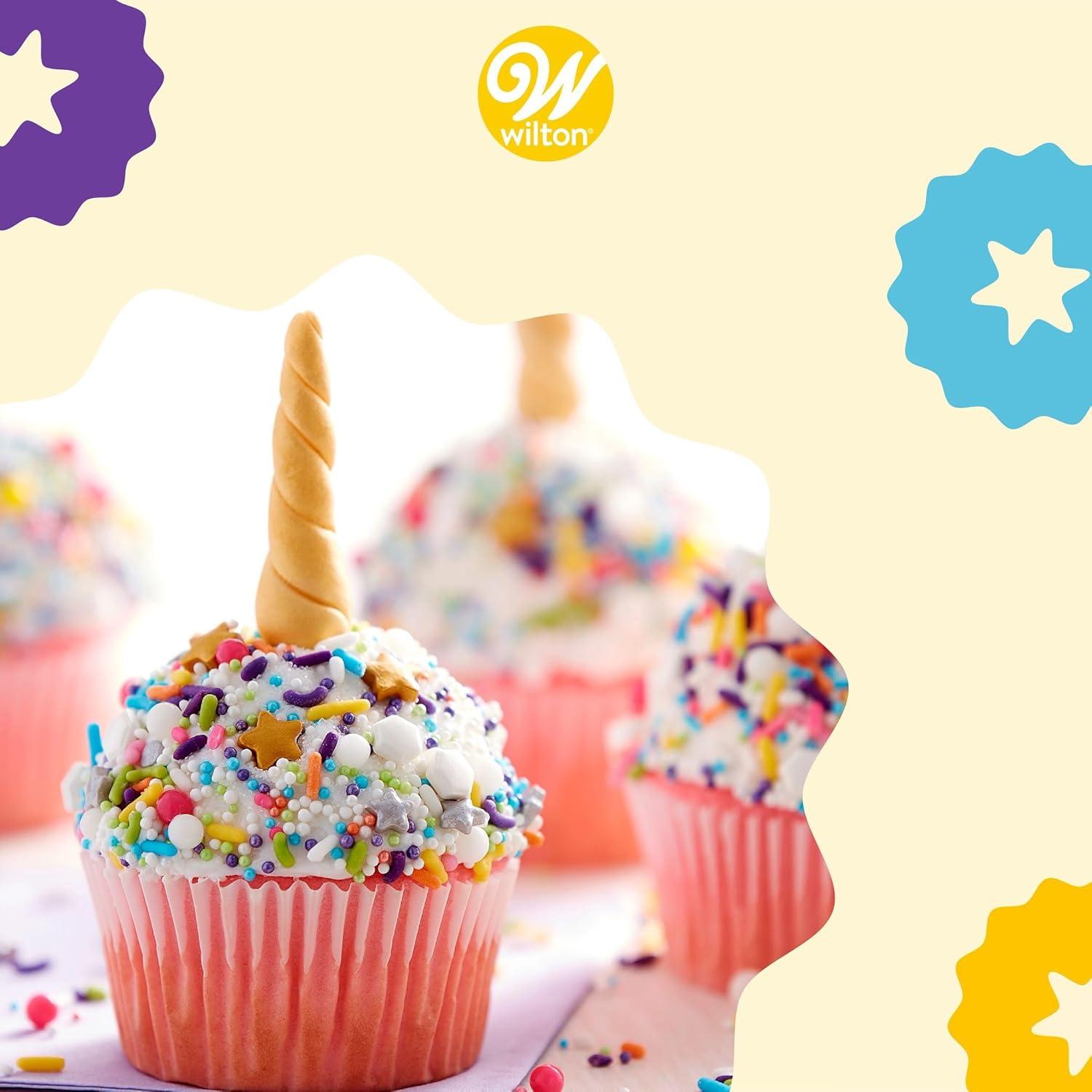 Molde para Muffins Wilton 12 Tazas Antiadherente Pack de 6