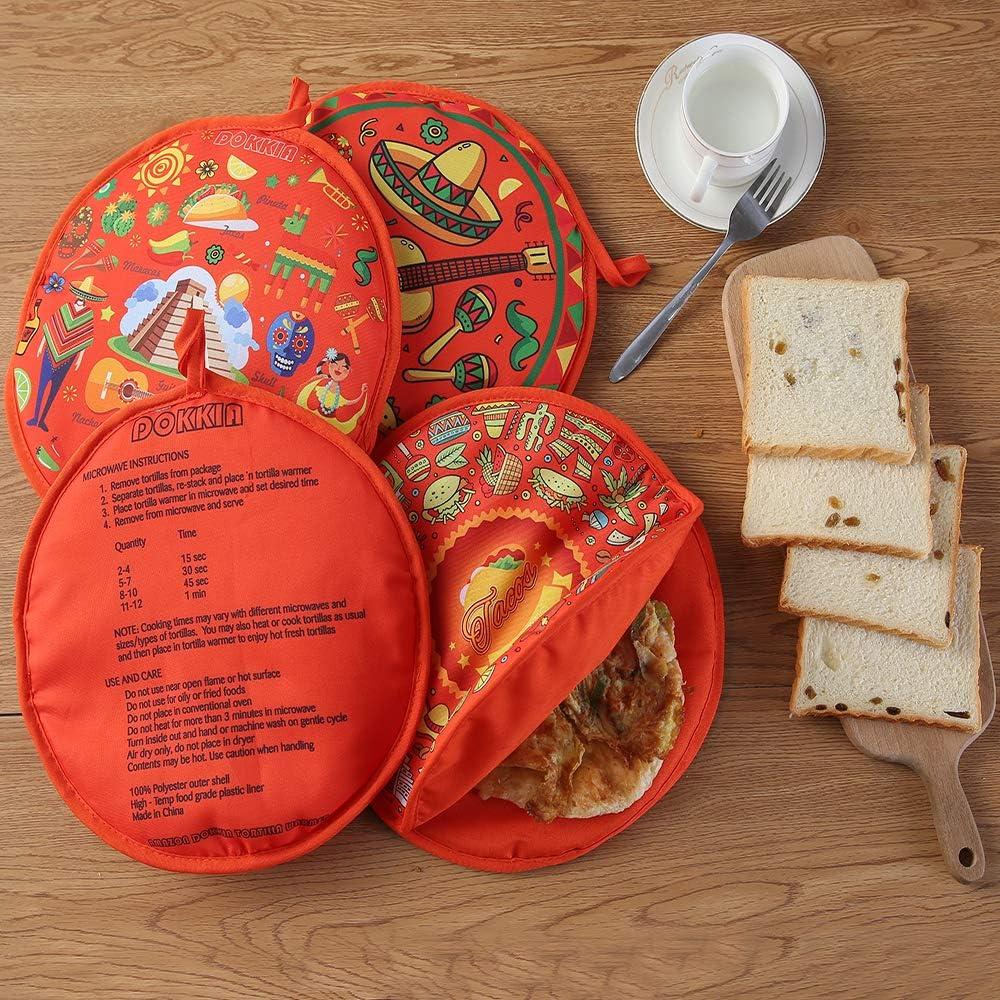 Calentador de Tortillas DOKKIA 30.48 cm Bolsa Aislante Microondas
