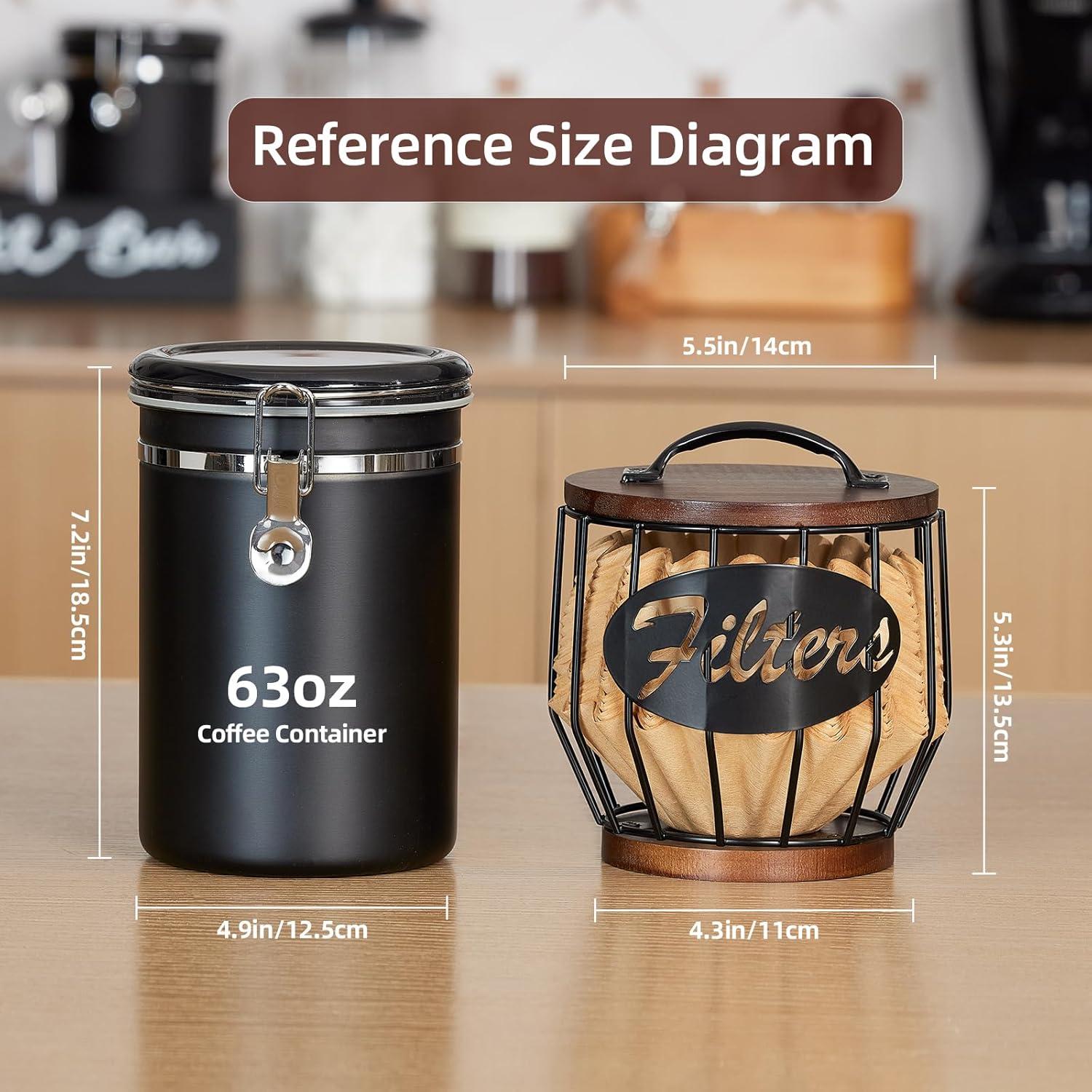 Soporte para Filtros de Café Yangbaga - Almacenamiento 2-4 Tazas