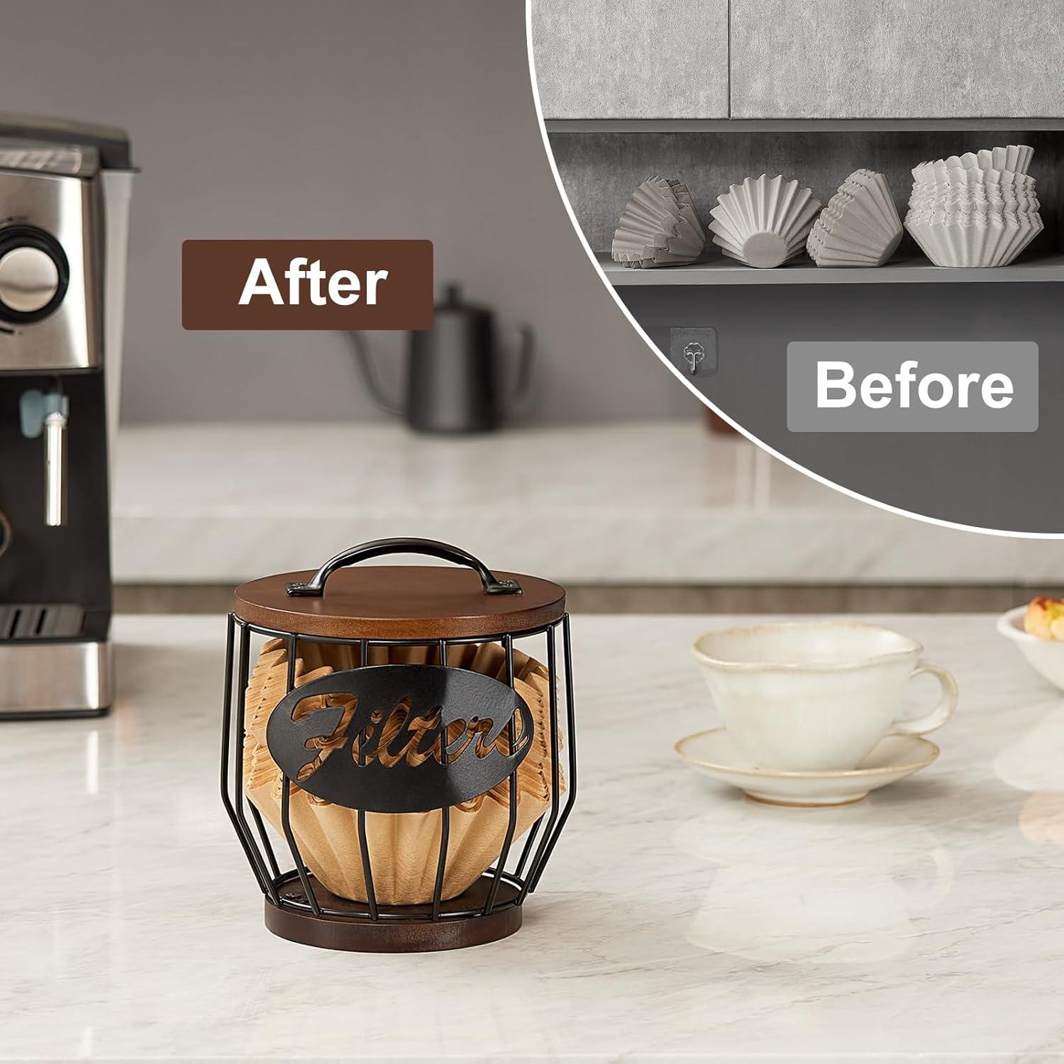 Soporte para Filtros de Café Yangbaga - Almacenamiento 2-4 Tazas